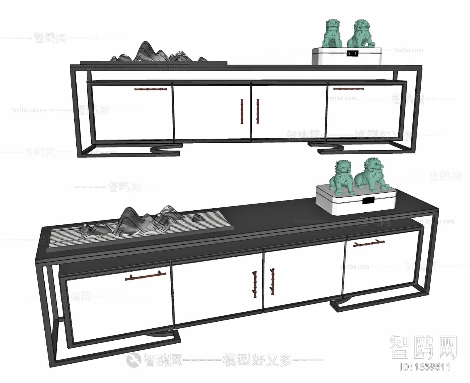 New Chinese Style TV Cabinet