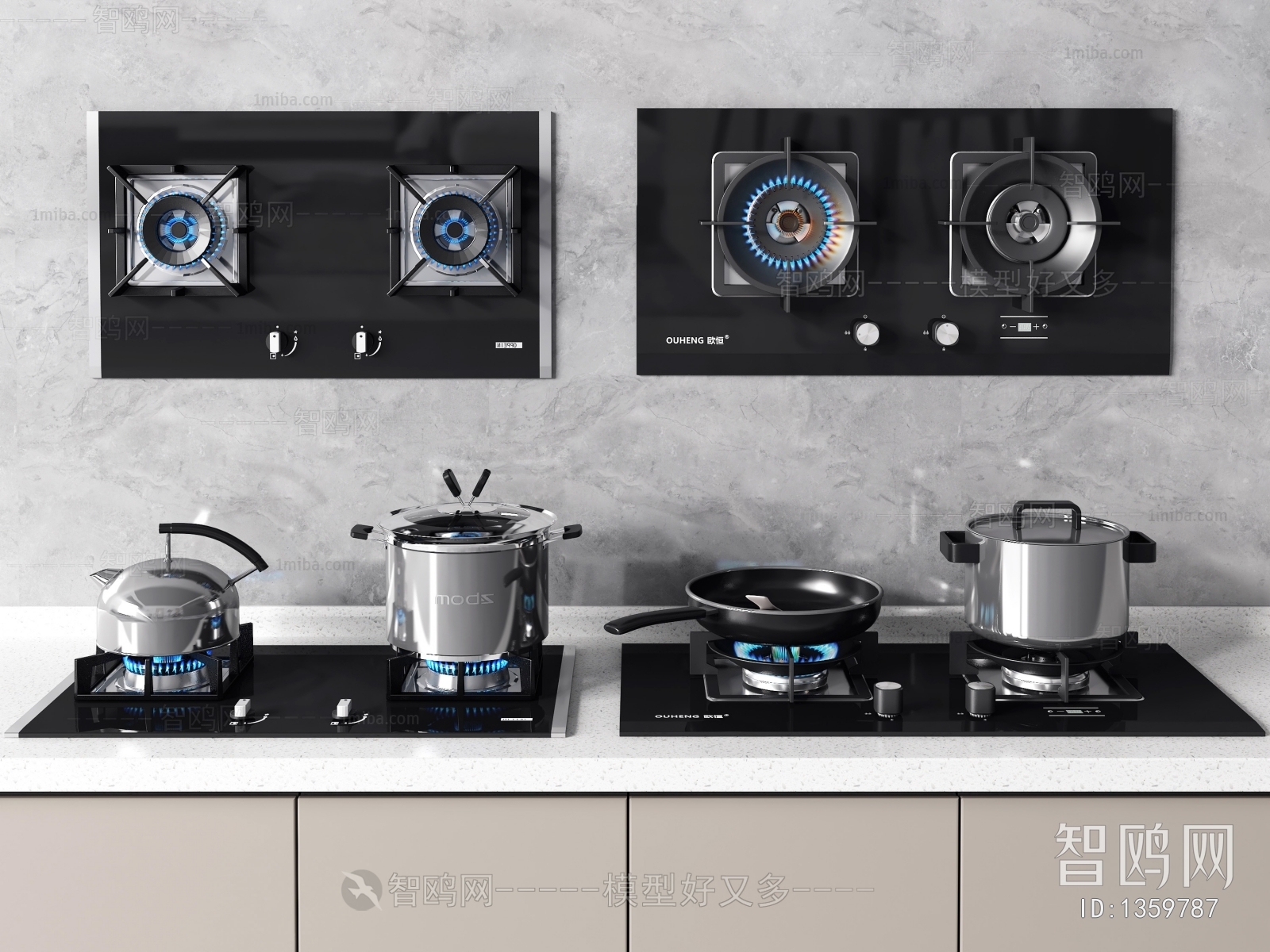 Modern Kitchen Electric Gas Range