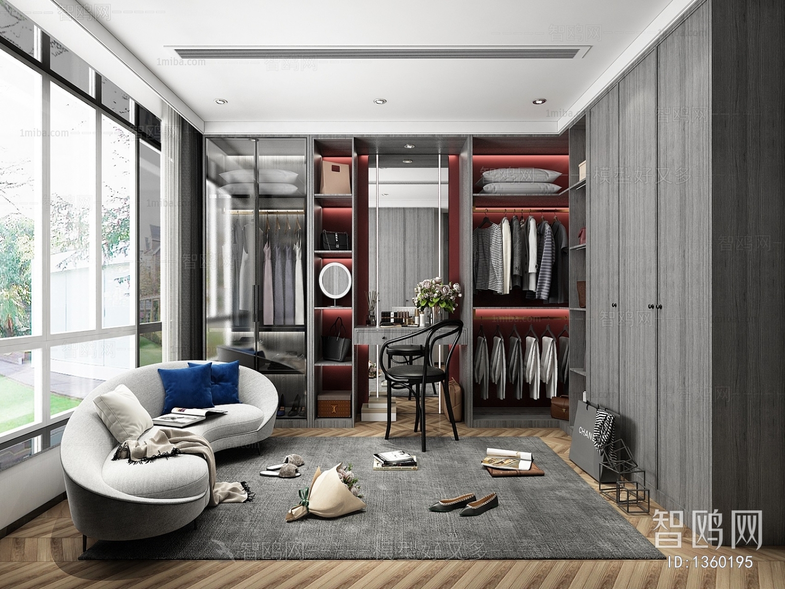 Modern Clothes Storage Area