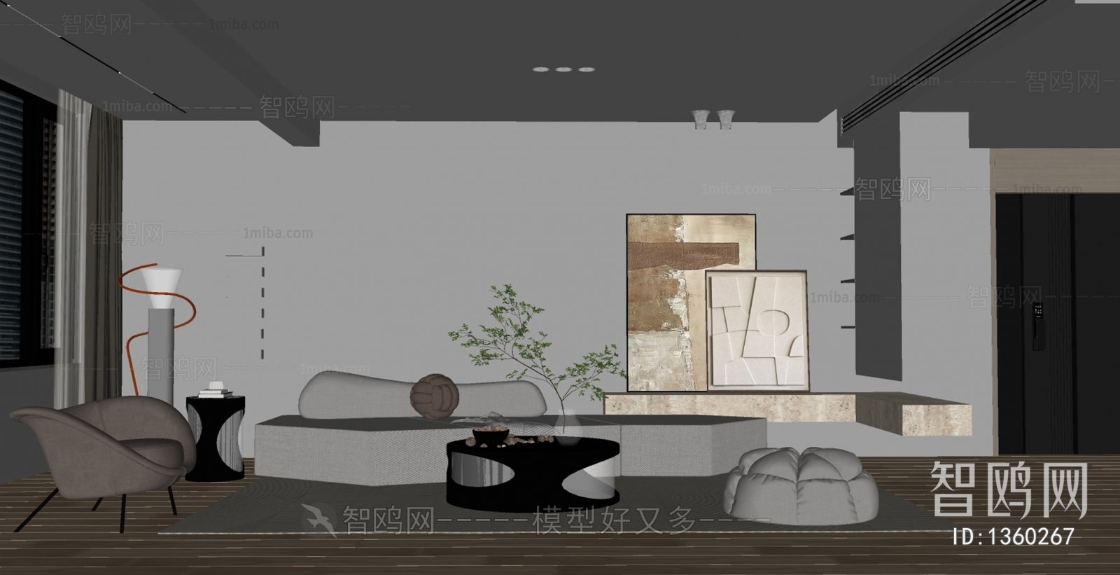 Wabi-sabi Style A Living Room