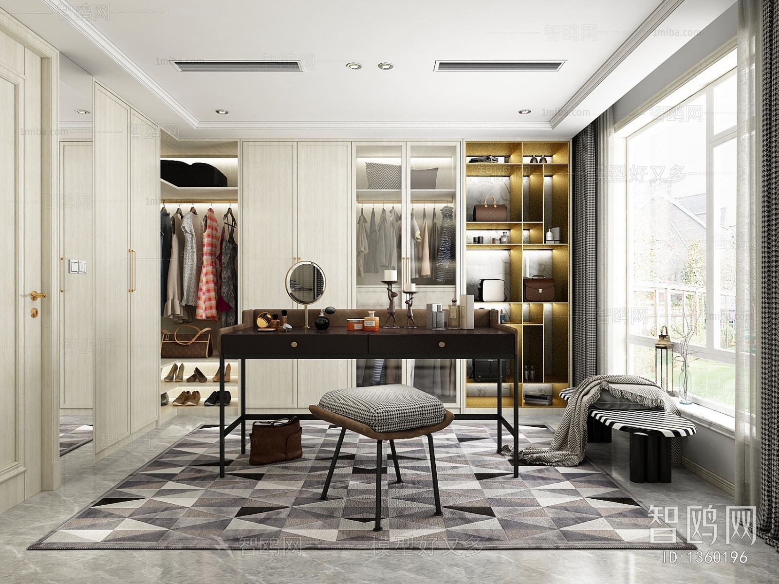 Modern Clothes Storage Area