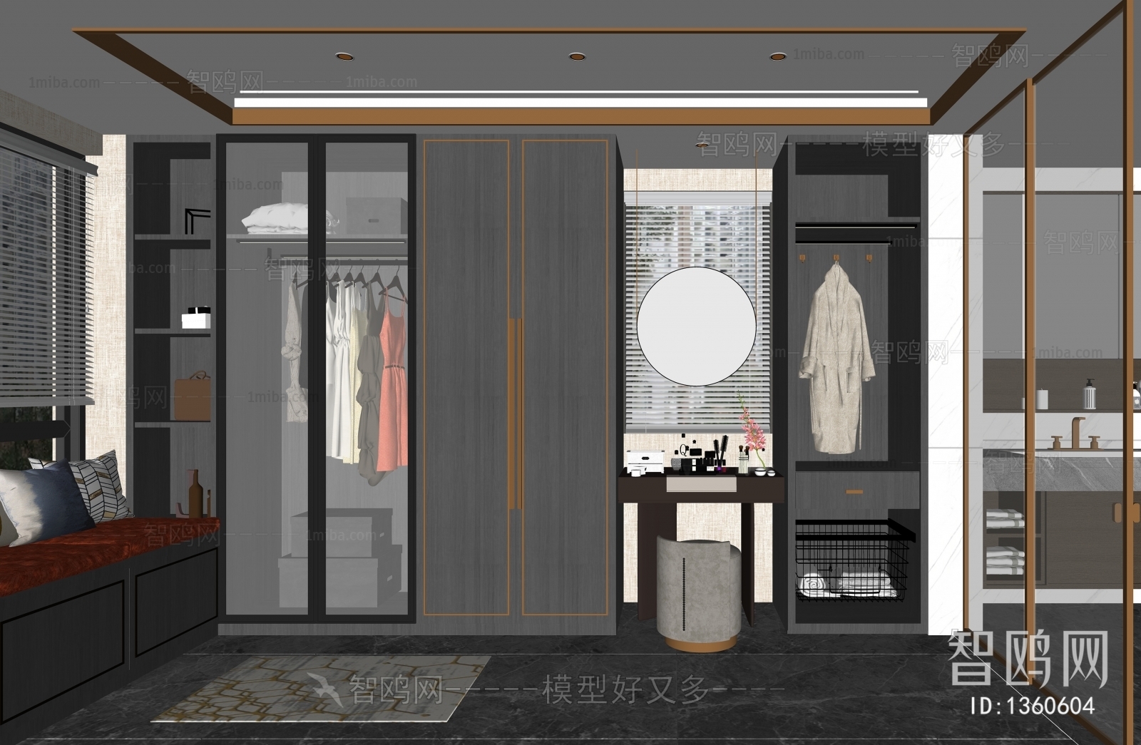 Modern Clothes Storage Area