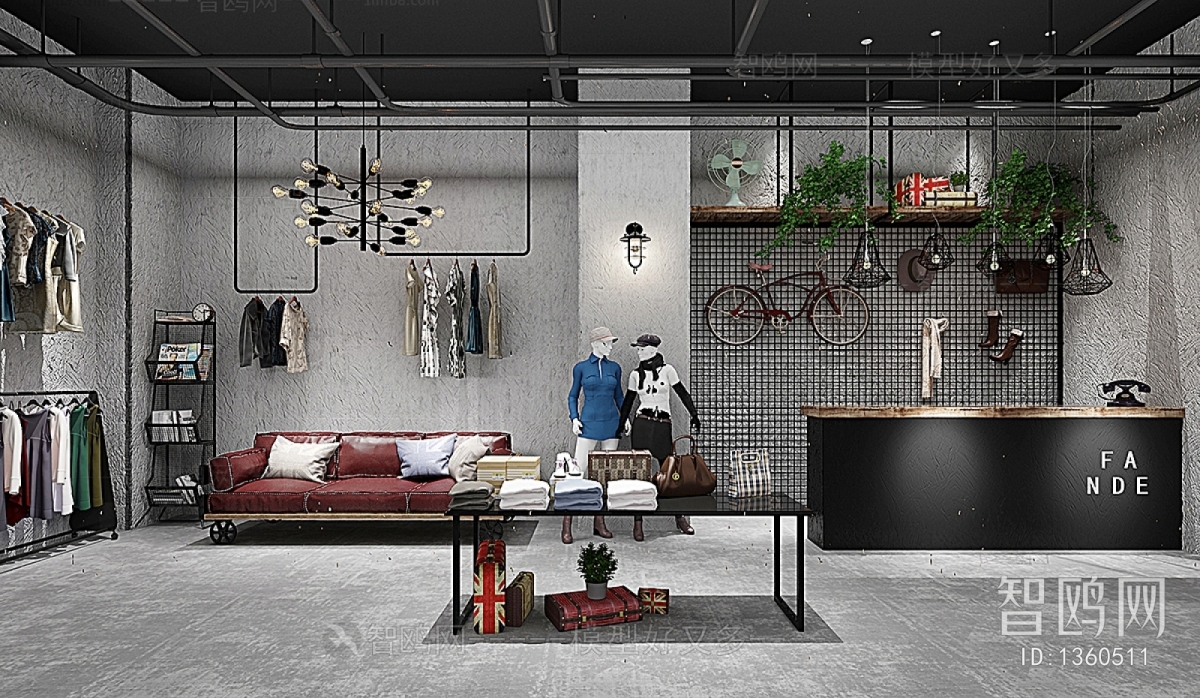 Industrial Style Clothing Store