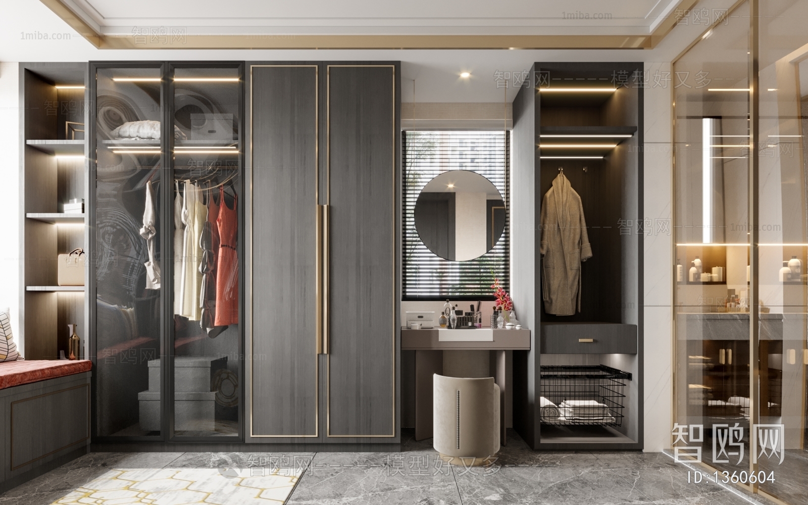 Modern Clothes Storage Area