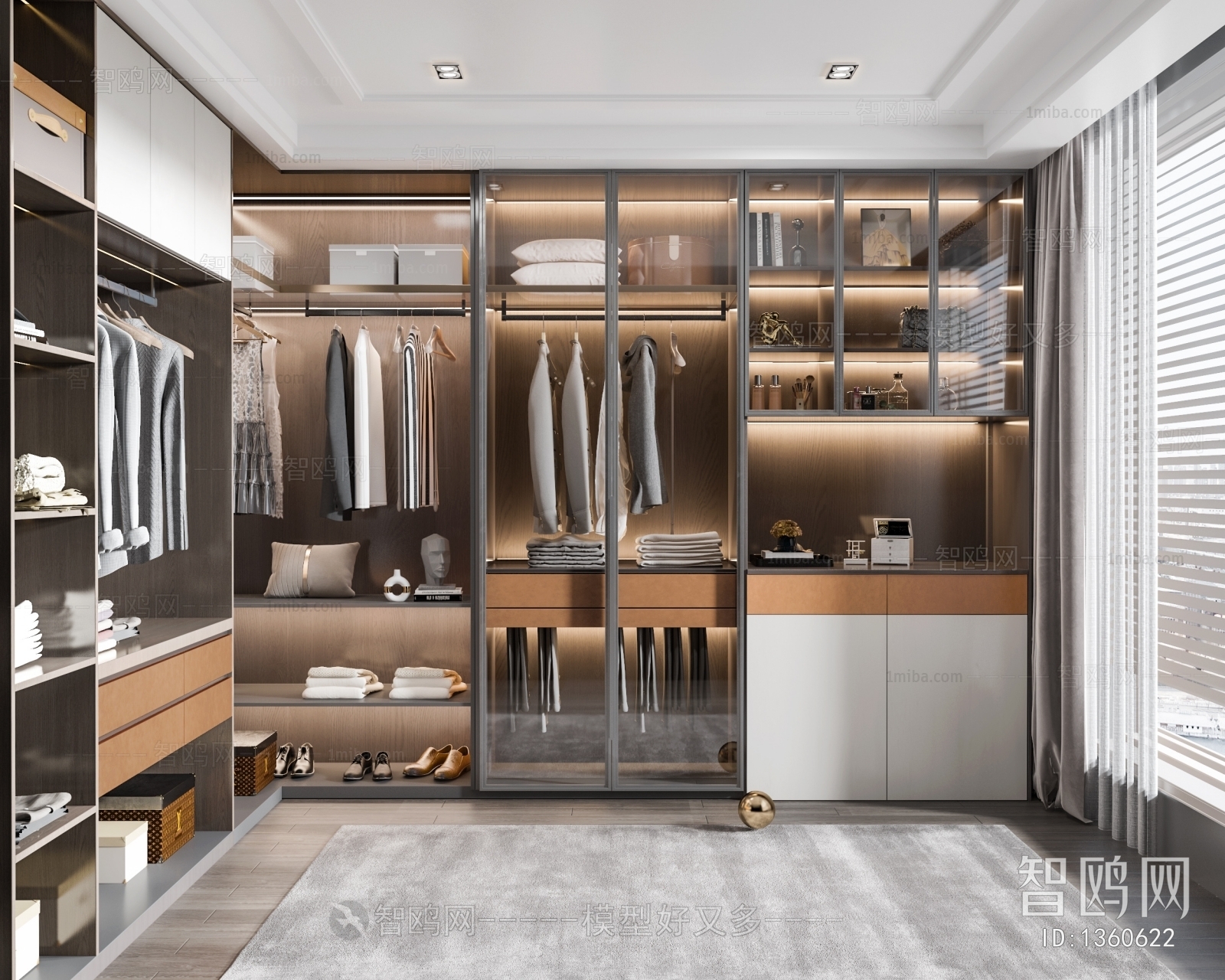 Modern Clothes Storage Area