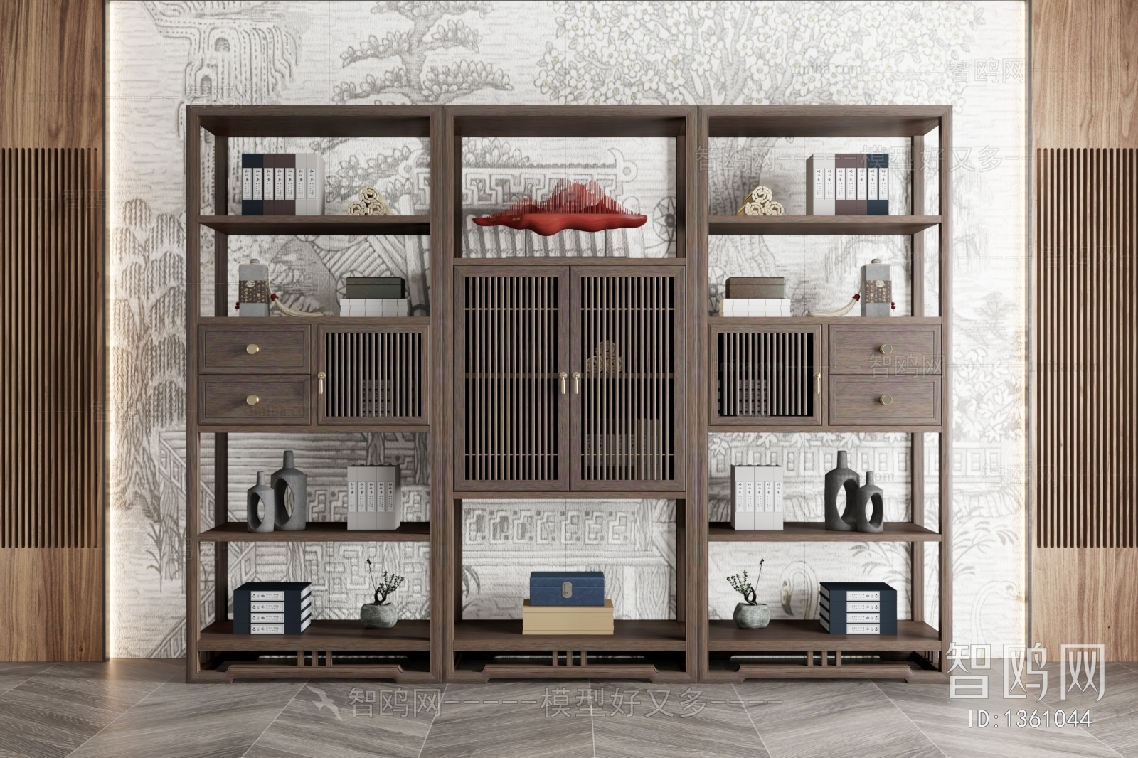 New Chinese Style Bookcase