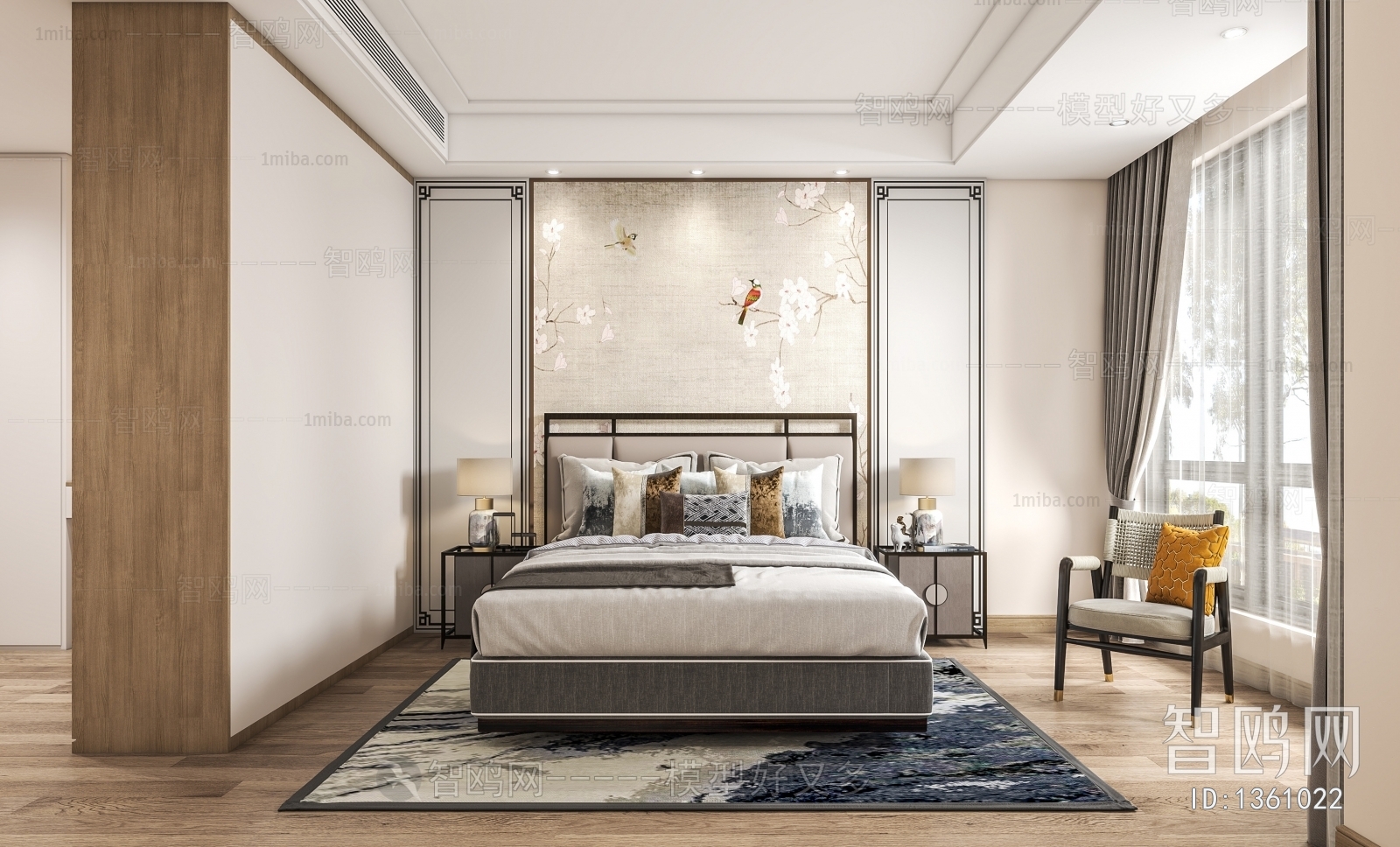 New Chinese Style Bedroom