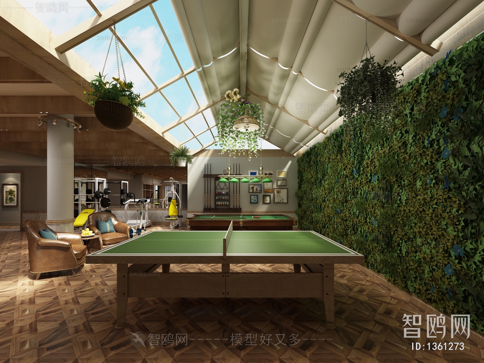 American Style Billiards Room