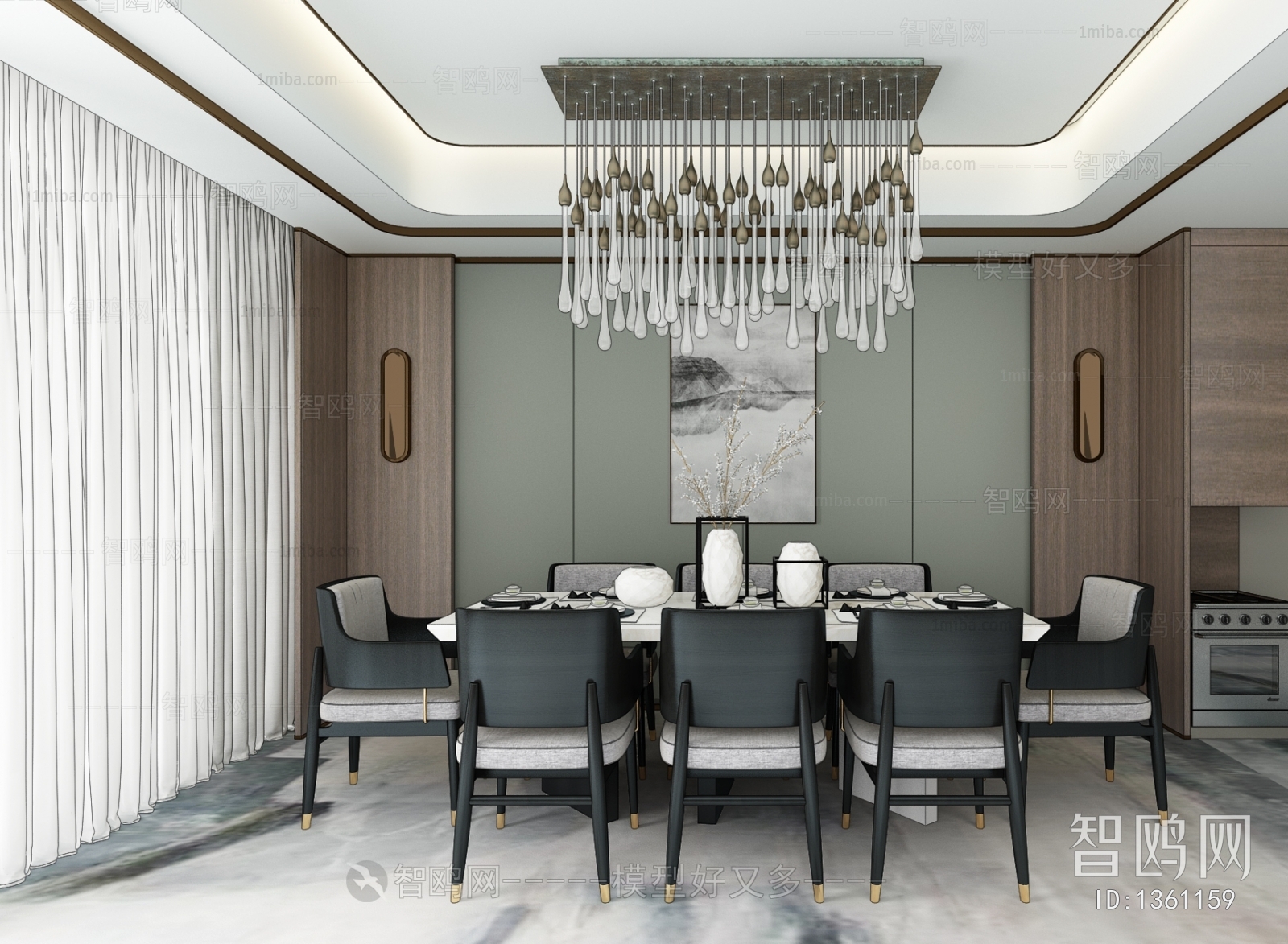 New Chinese Style Dining Room