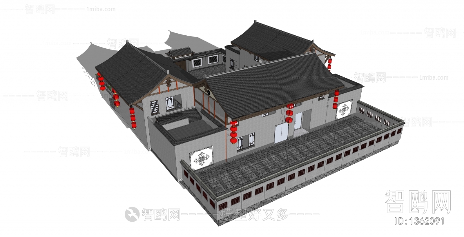 New Chinese Style Villa Appearance