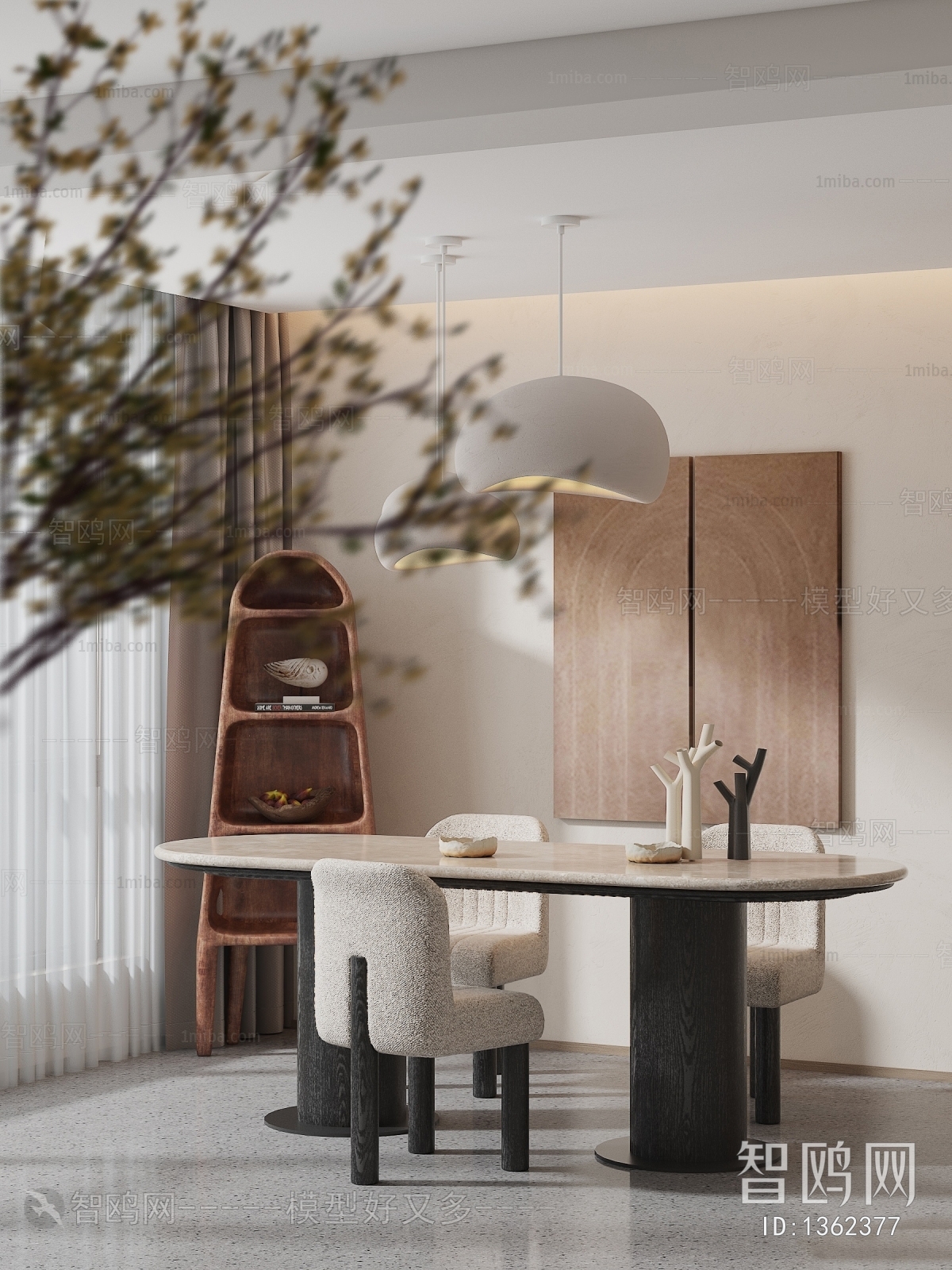 Wabi-sabi Style Dining Room