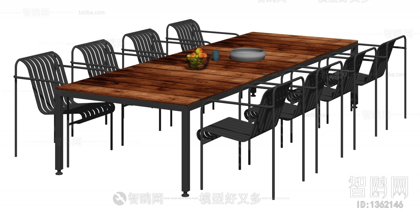 Industrial Style Dining Table And Chairs