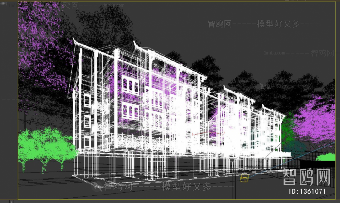 中式多层住宅建筑外观