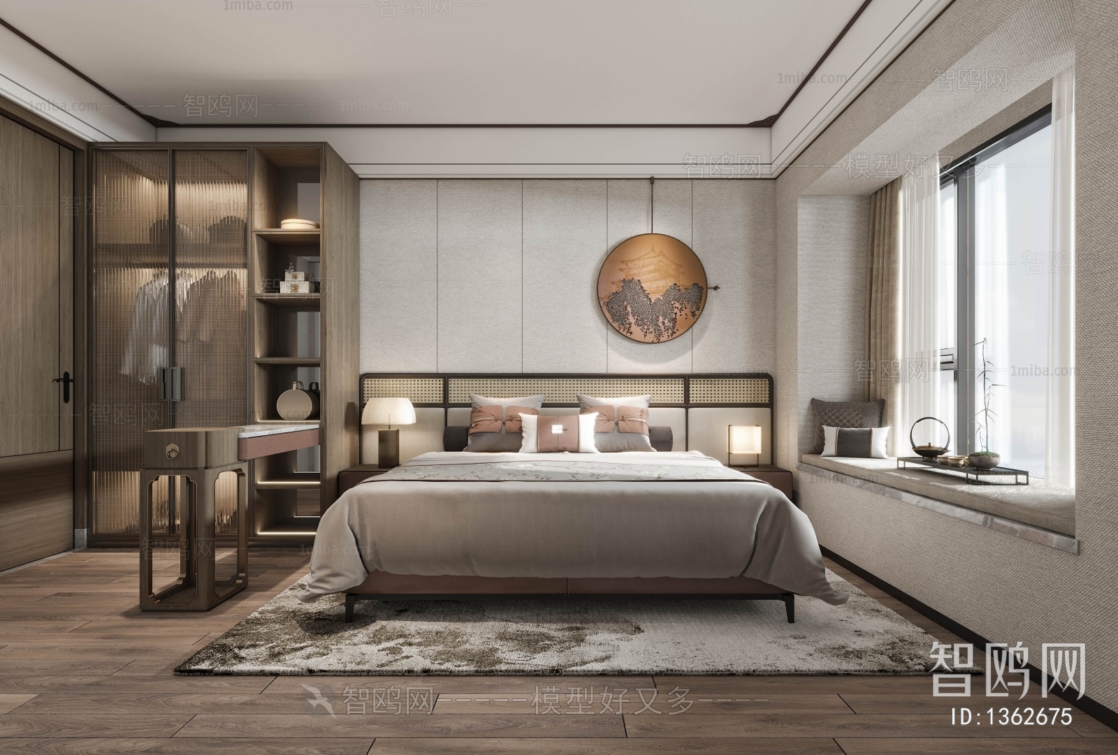 New Chinese Style Bedroom