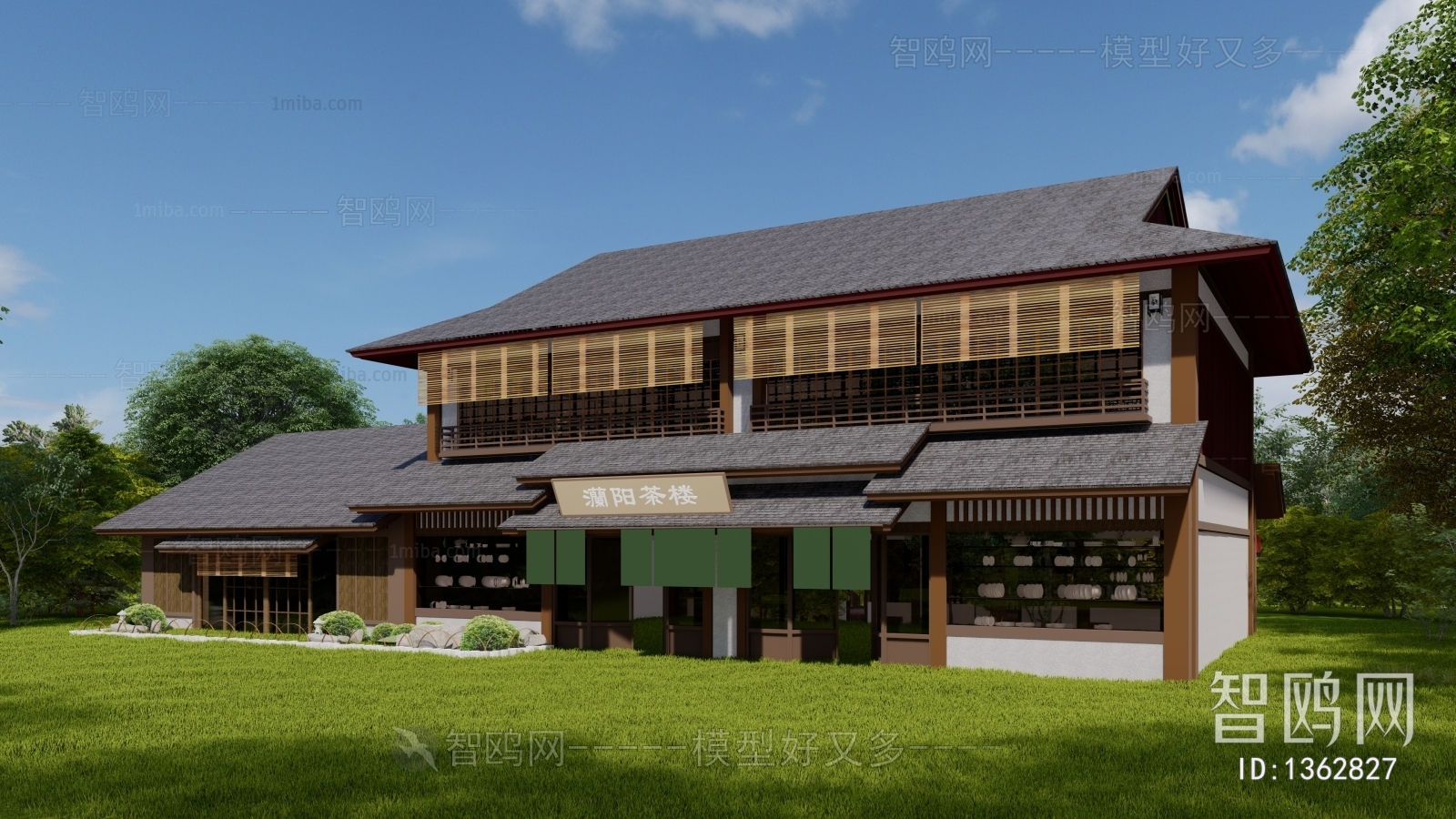 New Chinese Style Villa Appearance