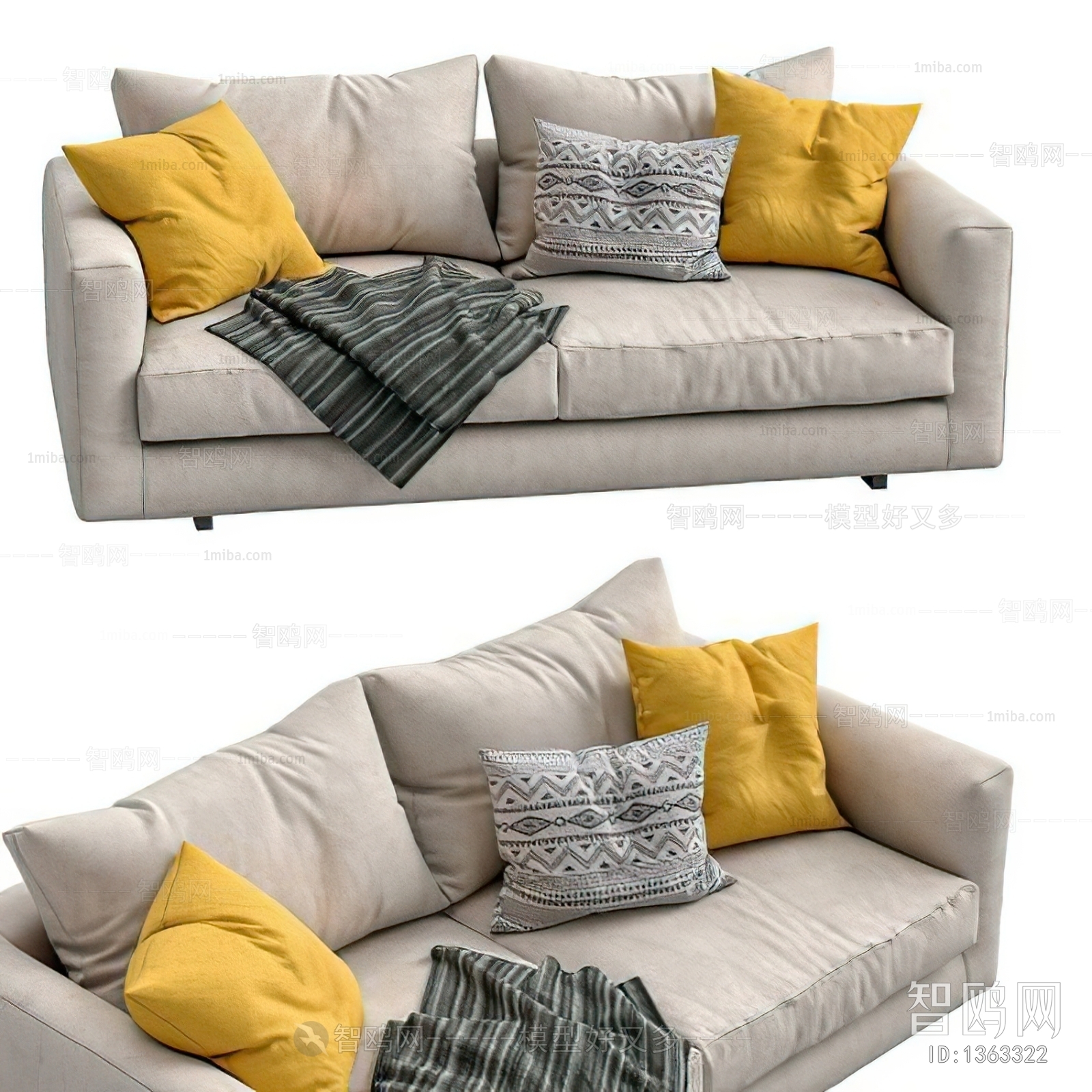 Nordic Style A Sofa For Two