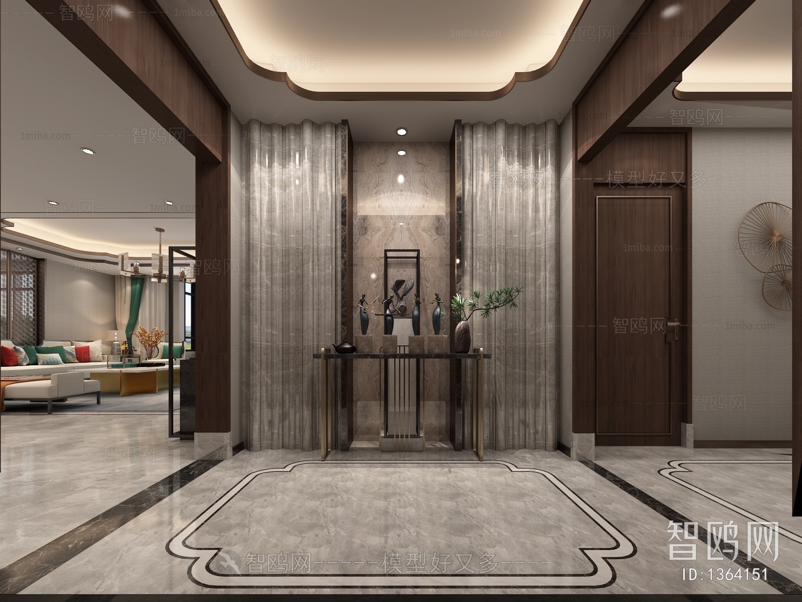 New Chinese Style Hallway