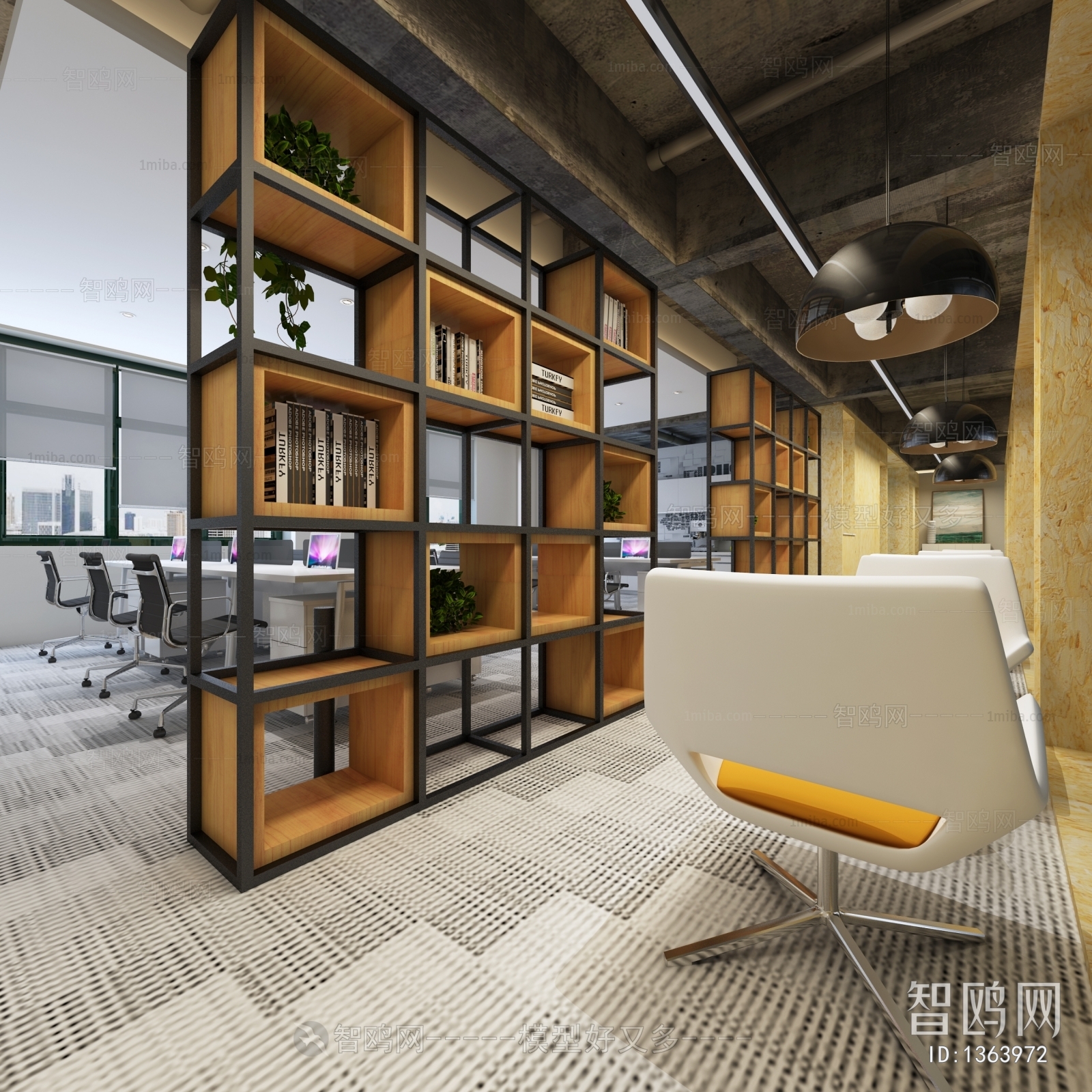 Industrial Style Manager's Office