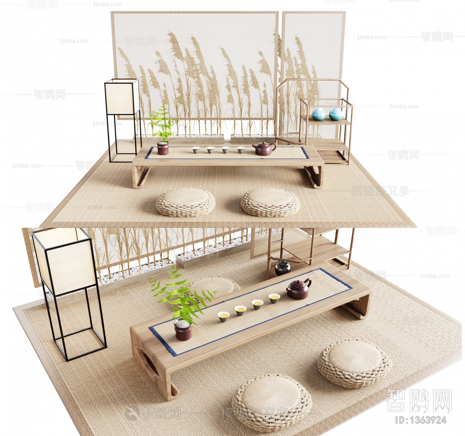 Japanese Style Tea Tables And Chairs