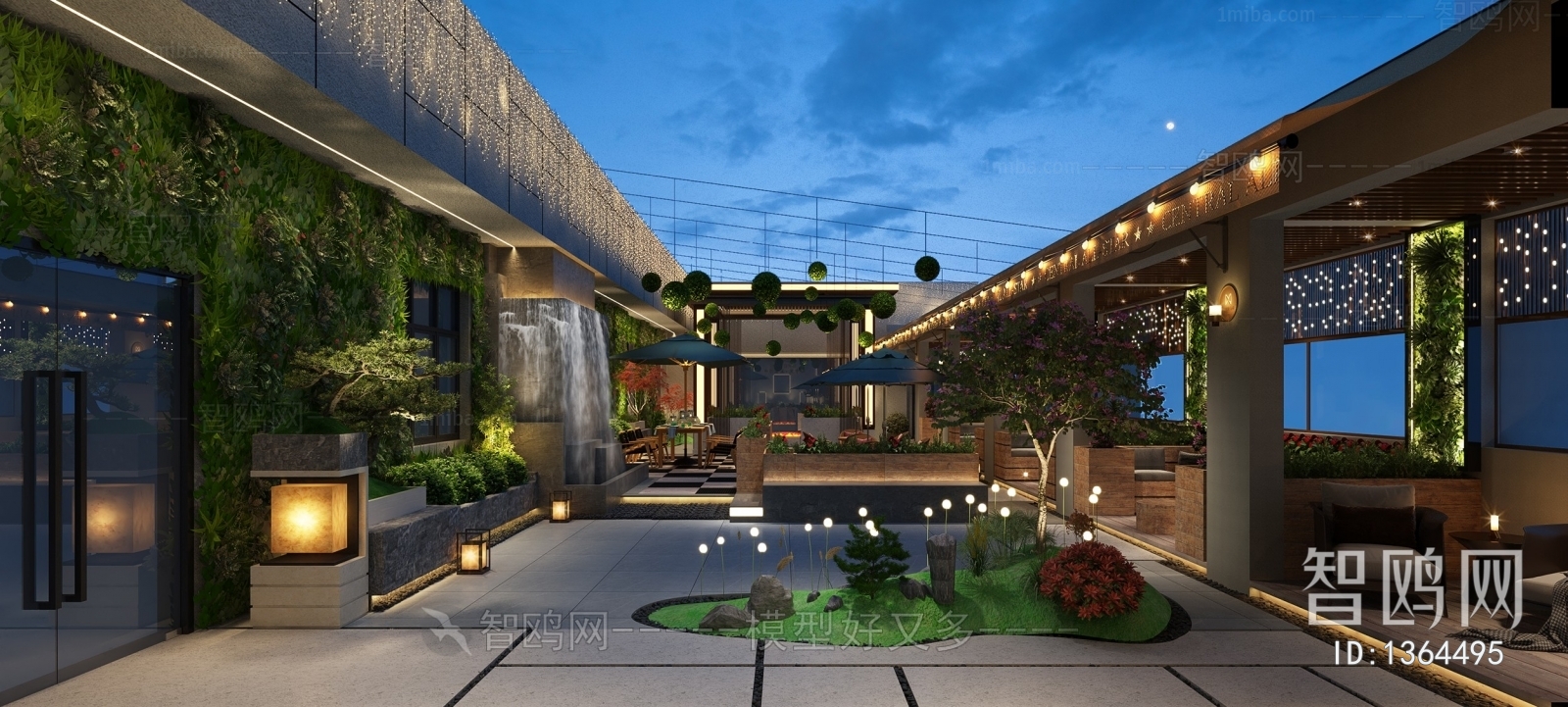 Modern Courtyard/landscape