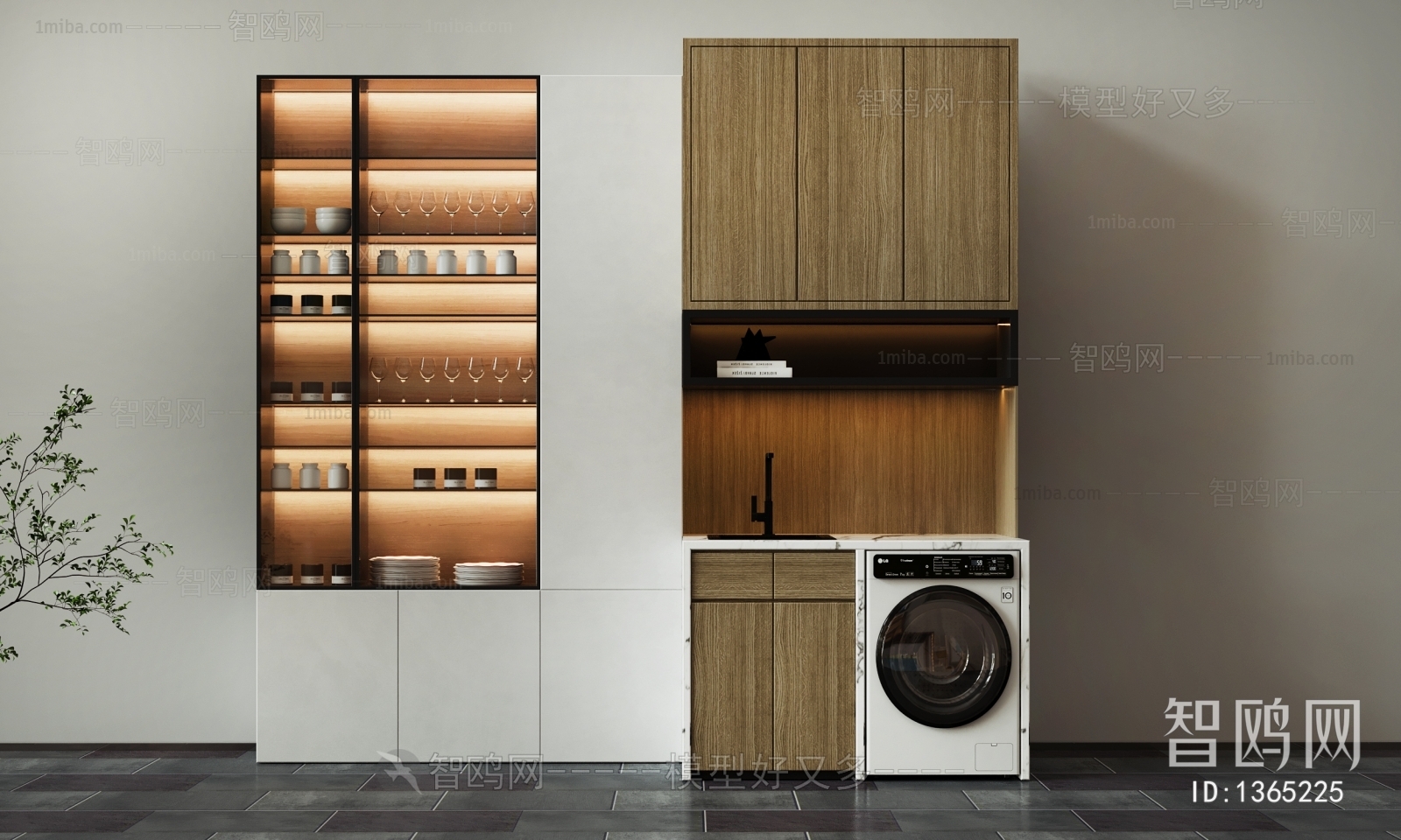 Modern Laundry Cabinet