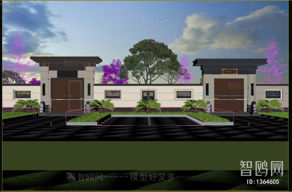 New Chinese Style Courtyard/landscape