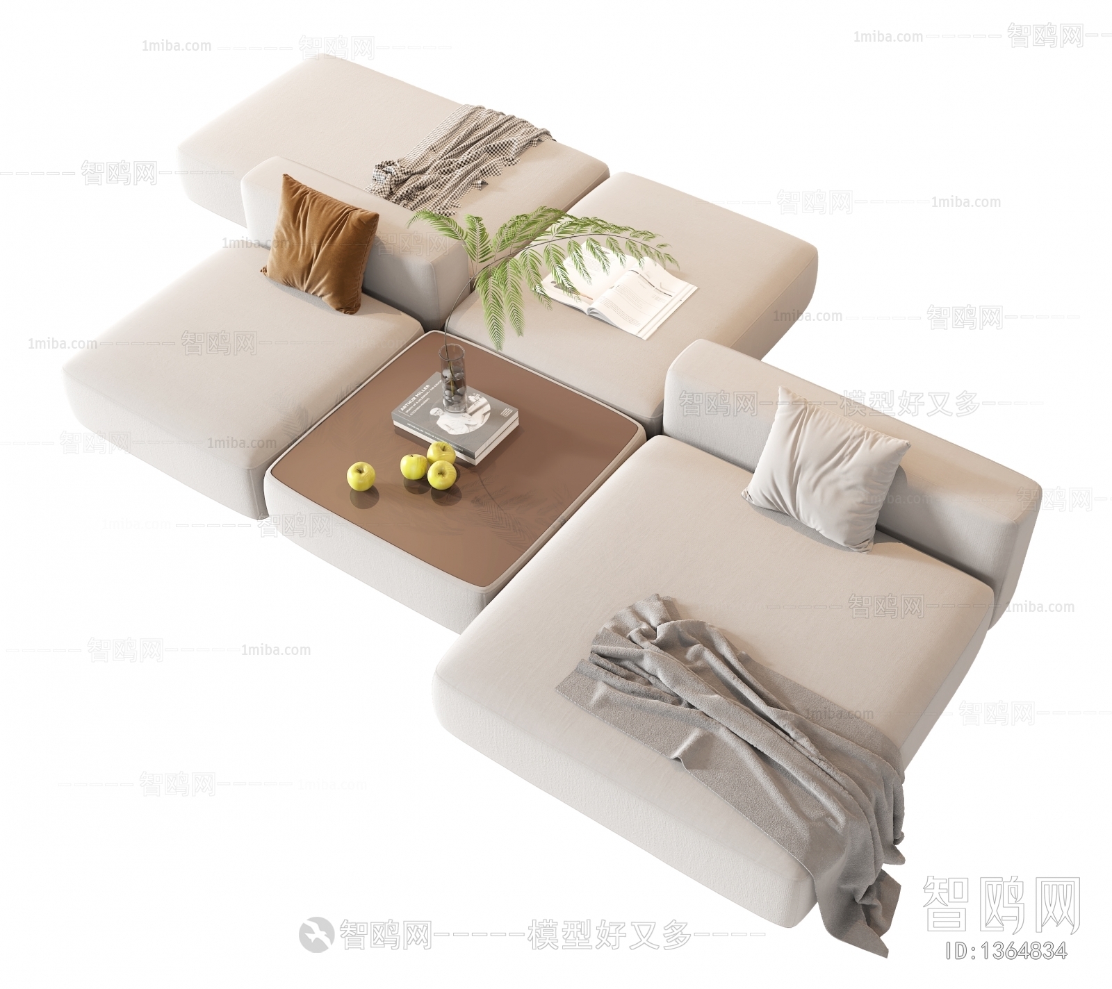 Modern Multi Person Sofa