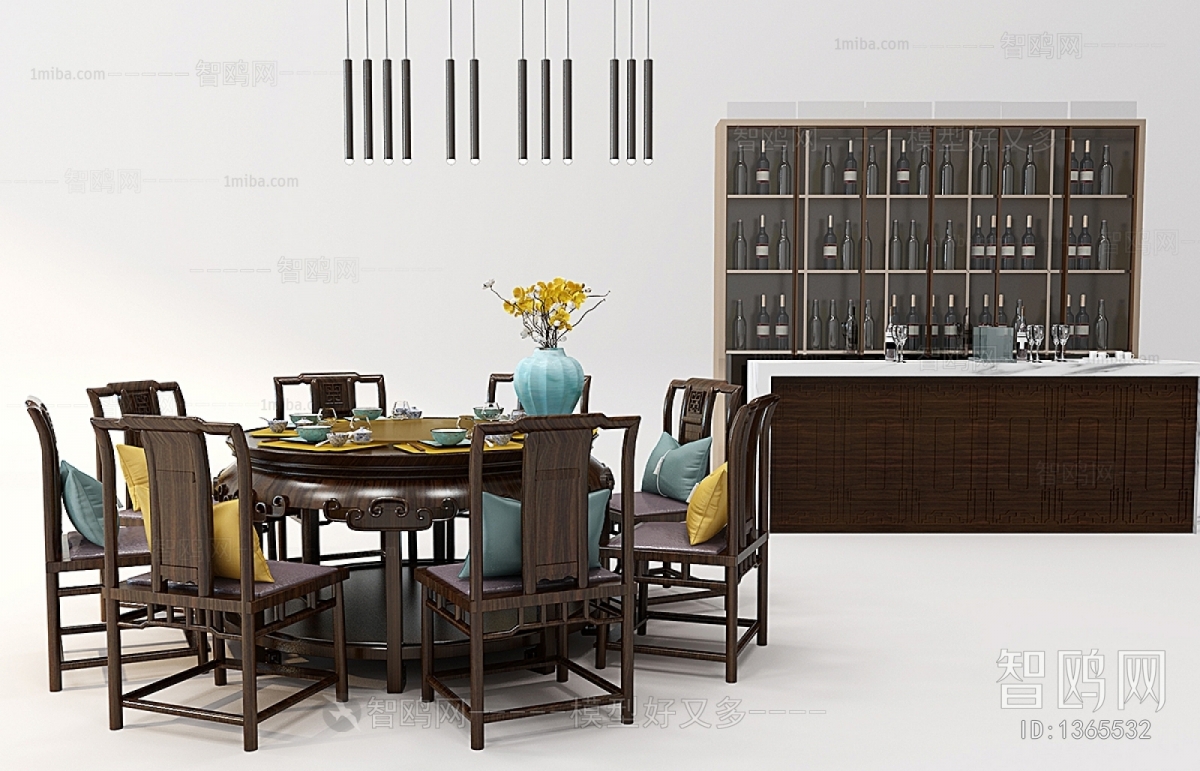 Chinese Style Dining Table And Chairs