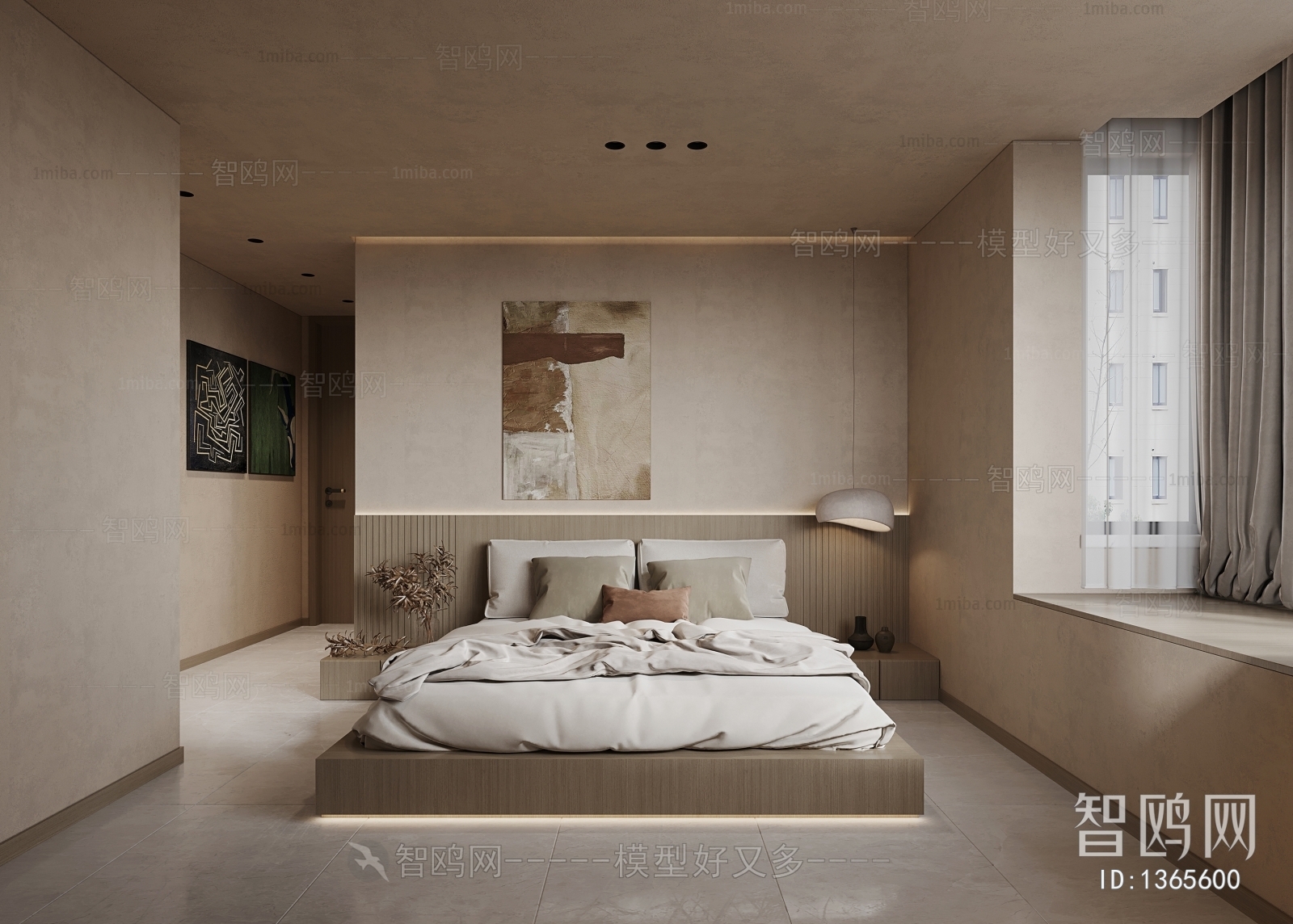 Wabi-sabi Style Bedroom