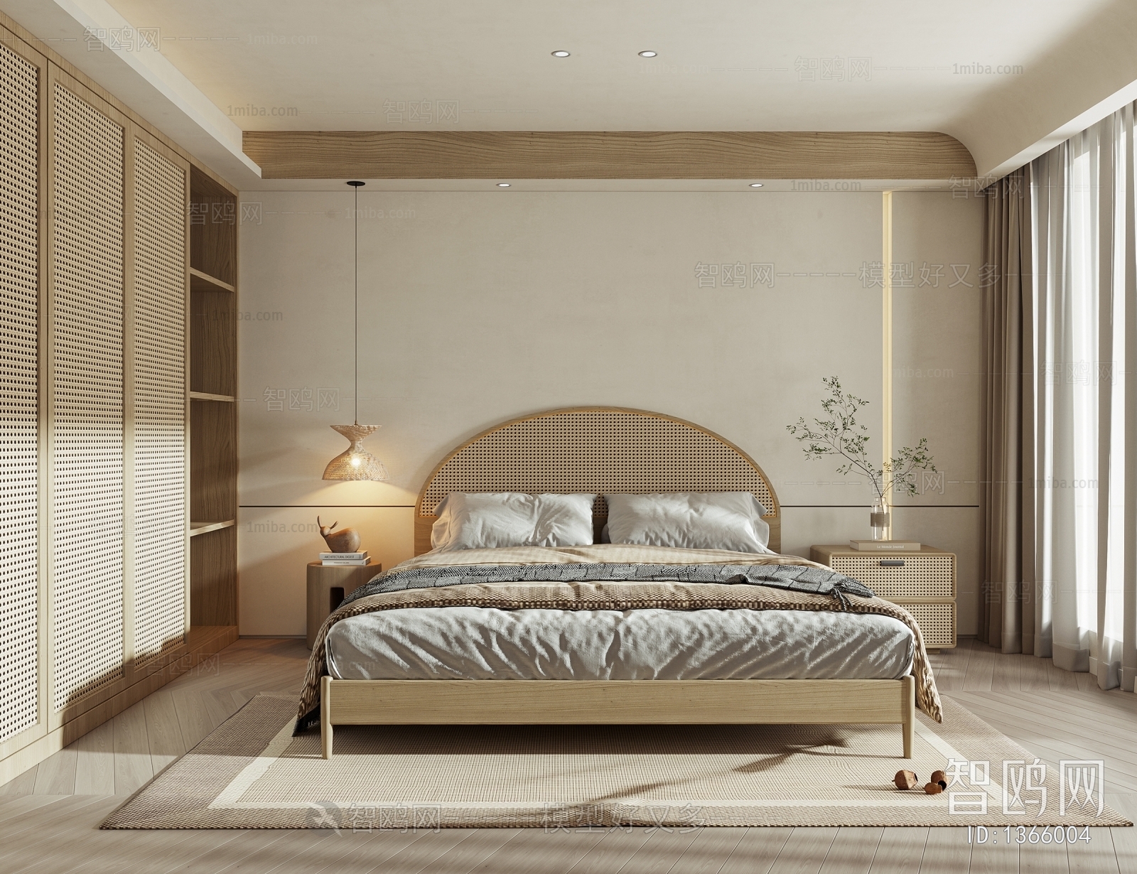 Wabi-sabi Style Bedroom