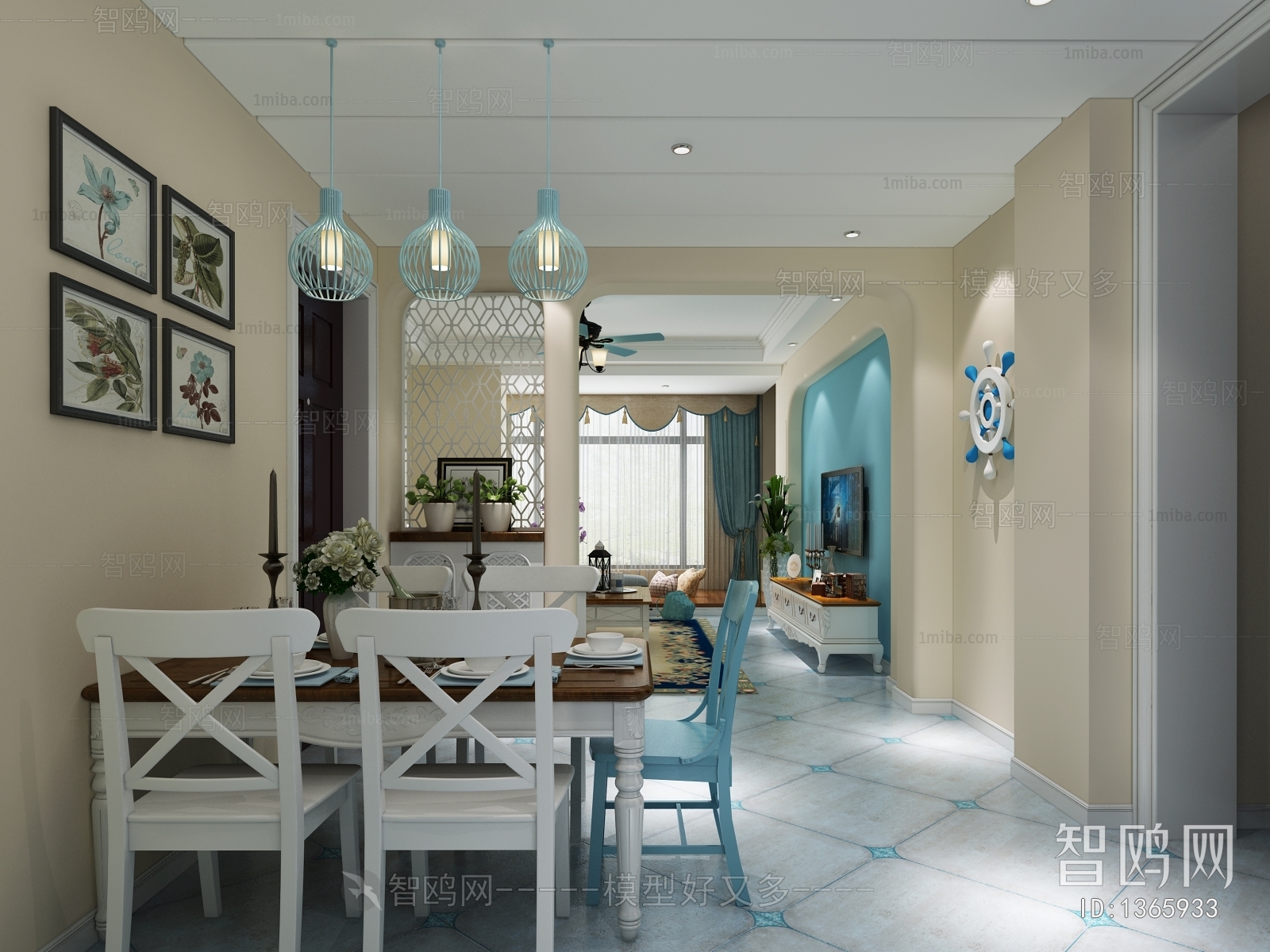 Mediterranean Style Dining Room