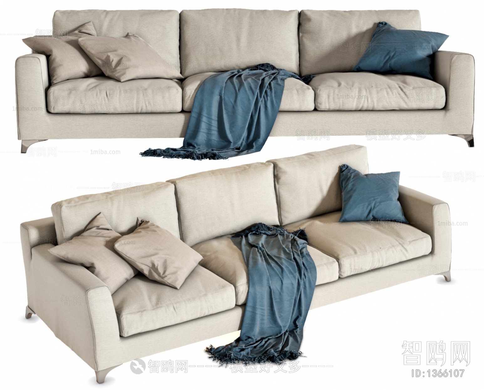 Modern Three-seat Sofa