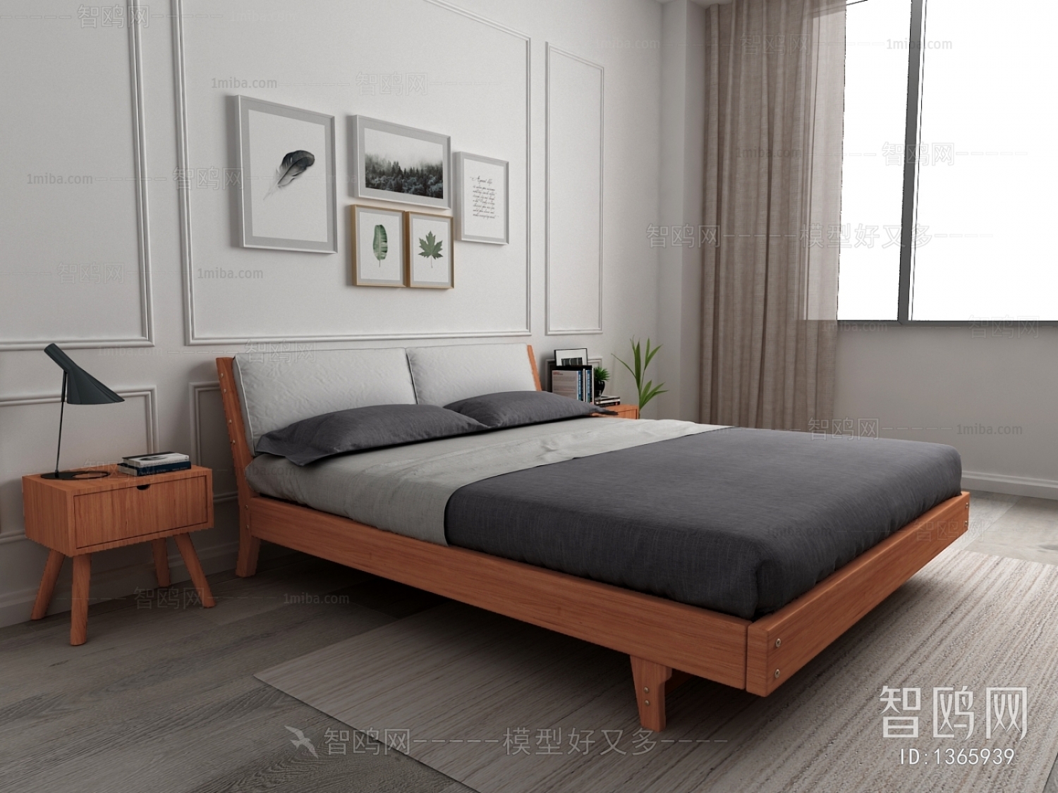 Nordic Style Double Bed