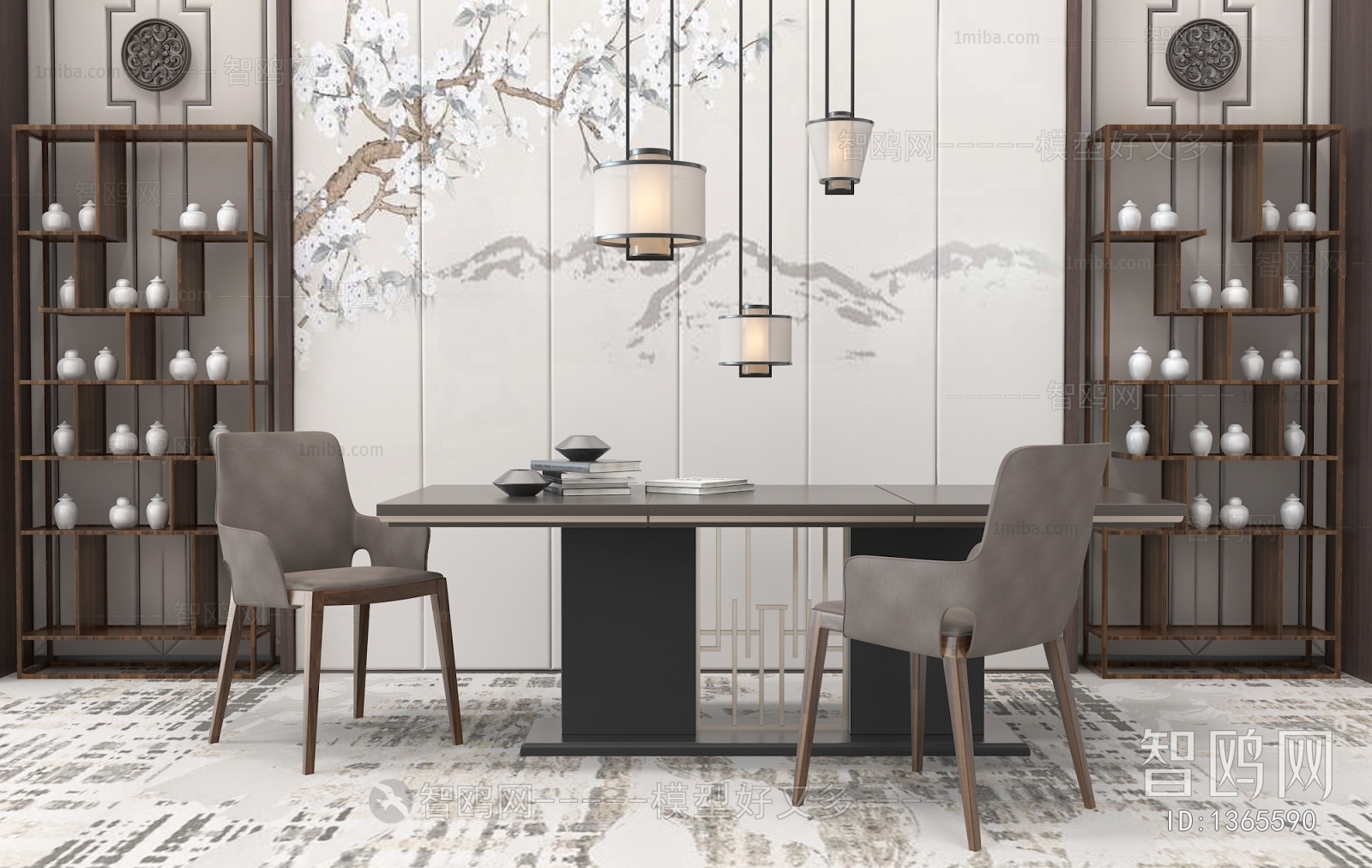 New Chinese Style Dining Table And Chairs