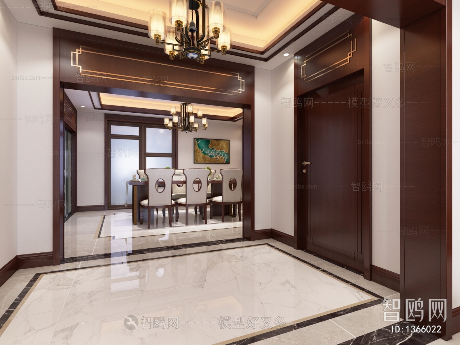 New Chinese Style Dining Room