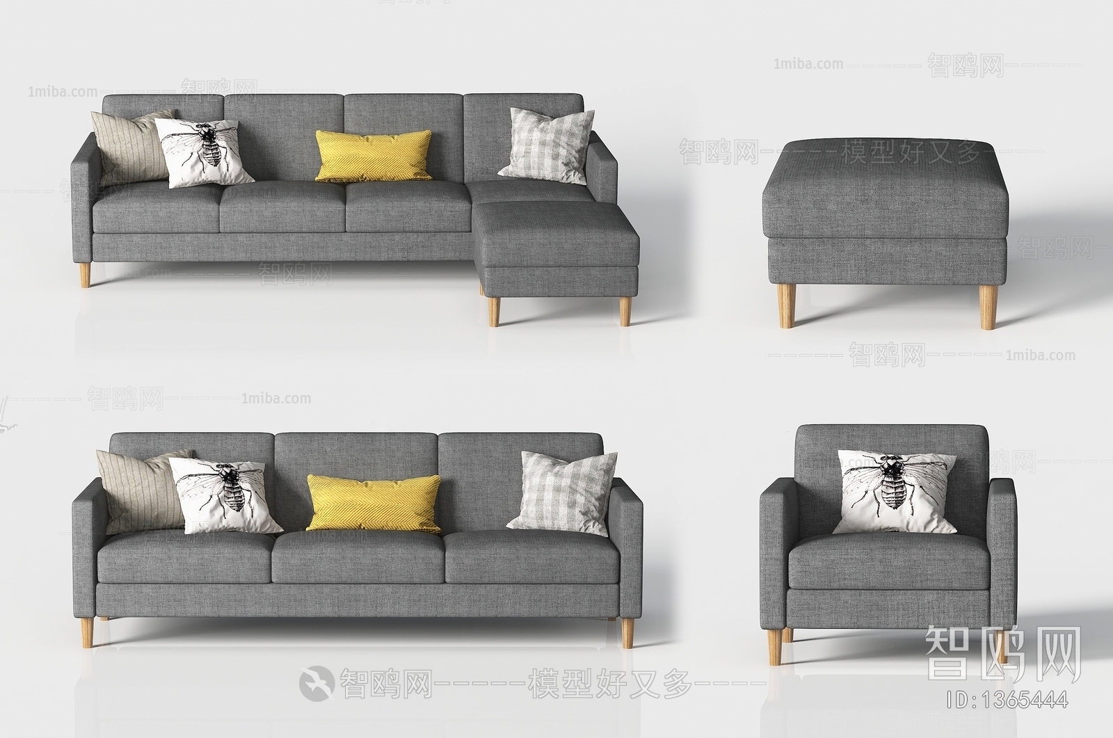 Nordic Style Sofa Combination