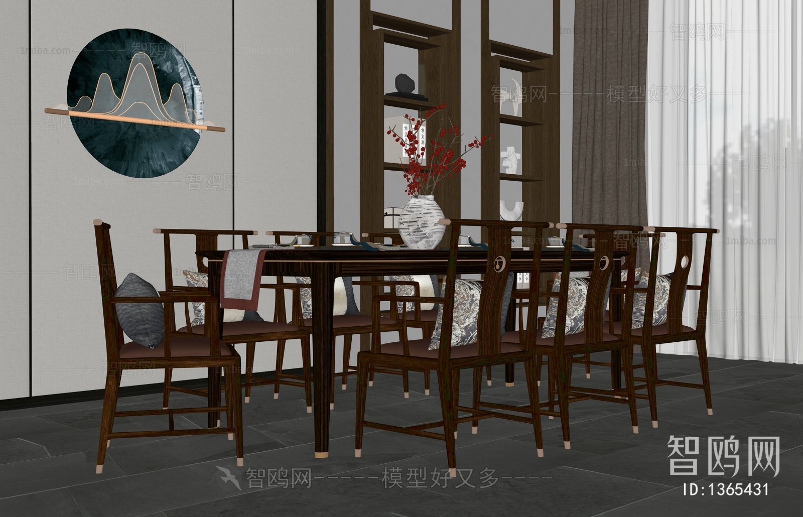 New Chinese Style Dining Table And Chairs