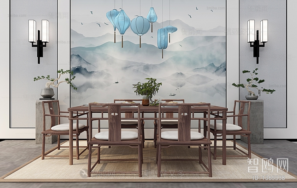 New Chinese Style Dining Table And Chairs