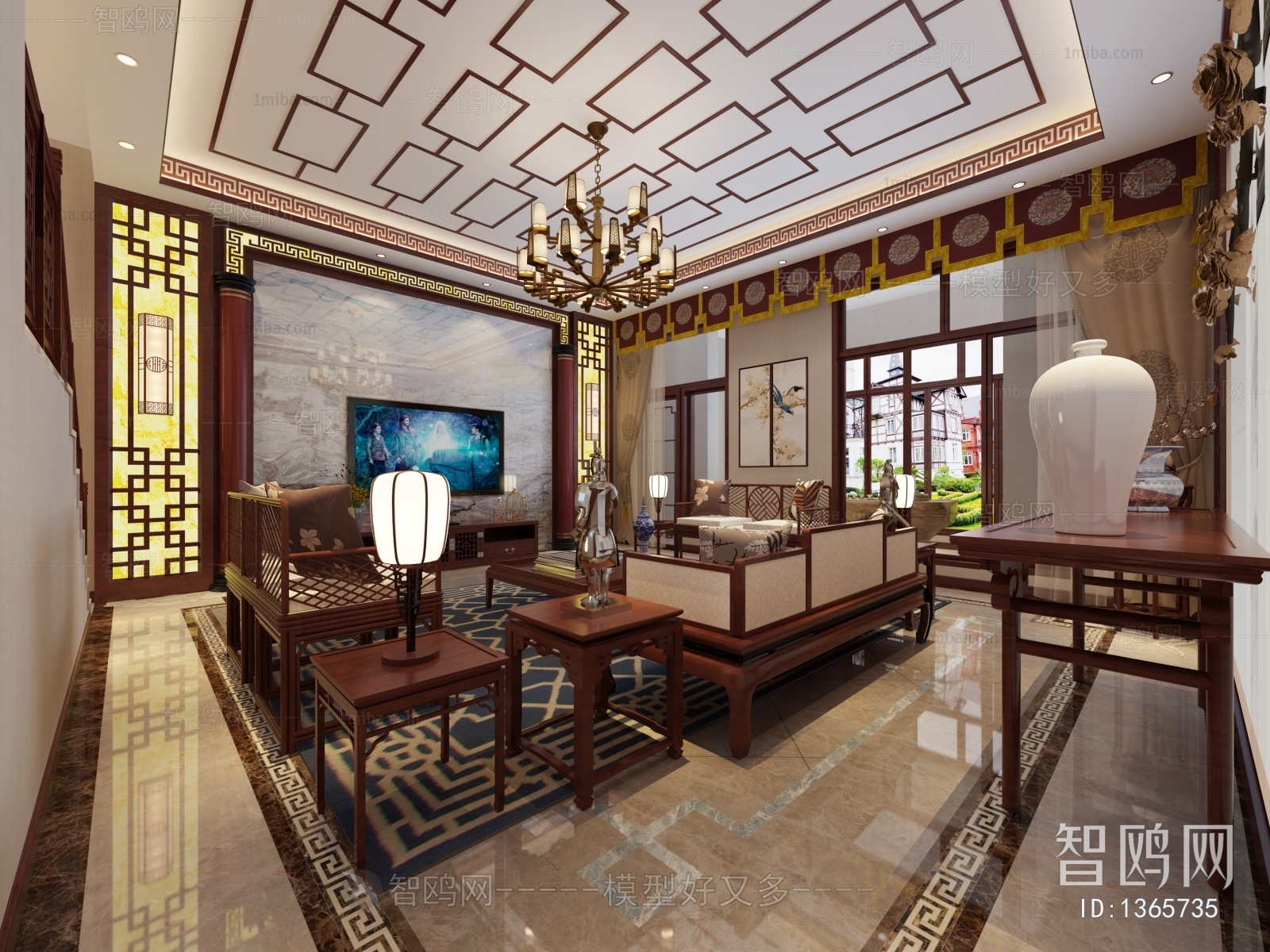 Chinese Style A Living Room