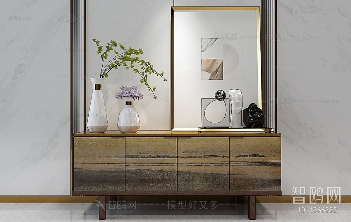 New Chinese Style Side Cabinet