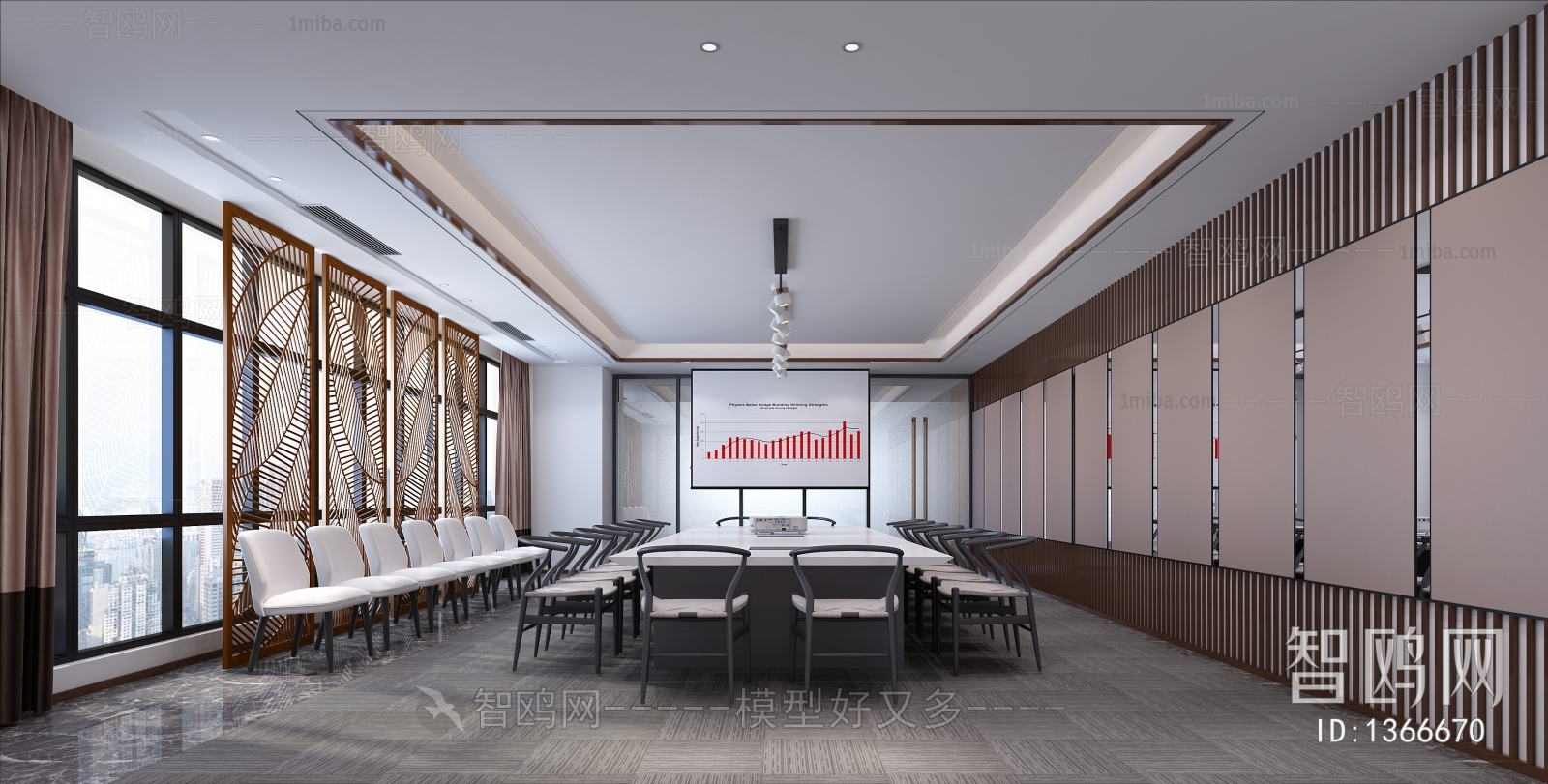 New Chinese Style Meeting Room