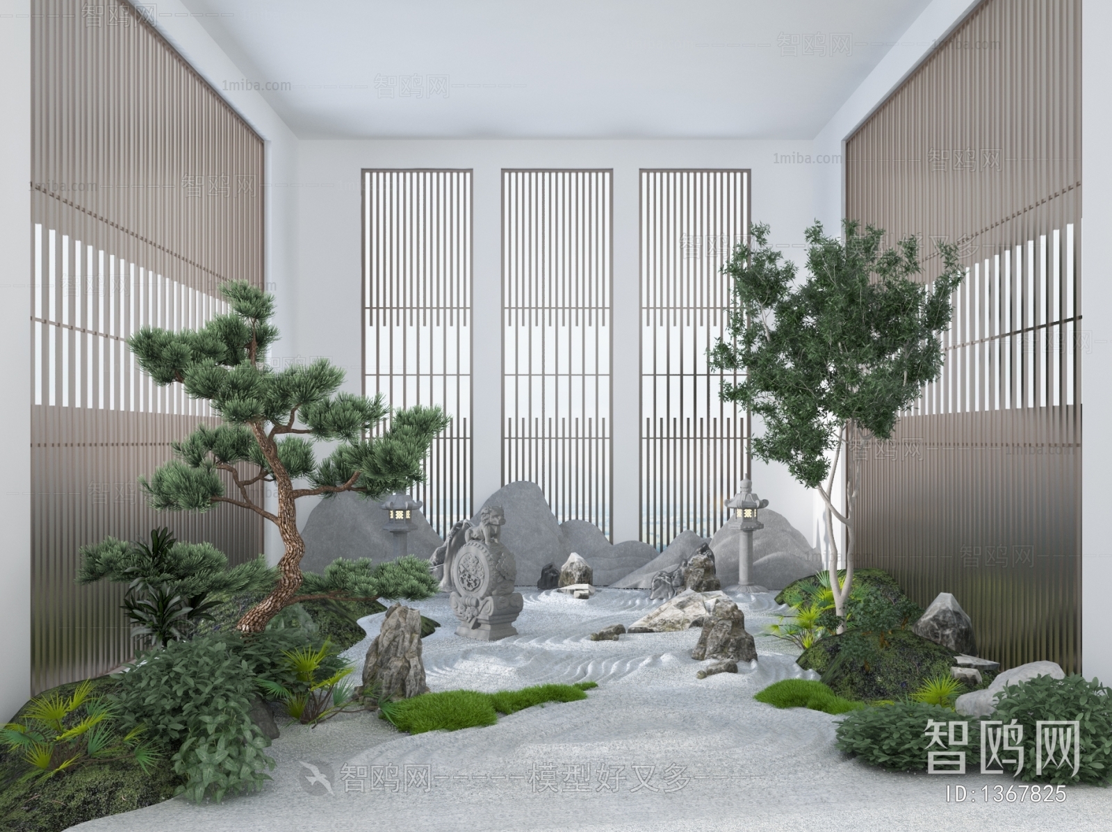 Modern New Chinese Style Courtyard/landscape