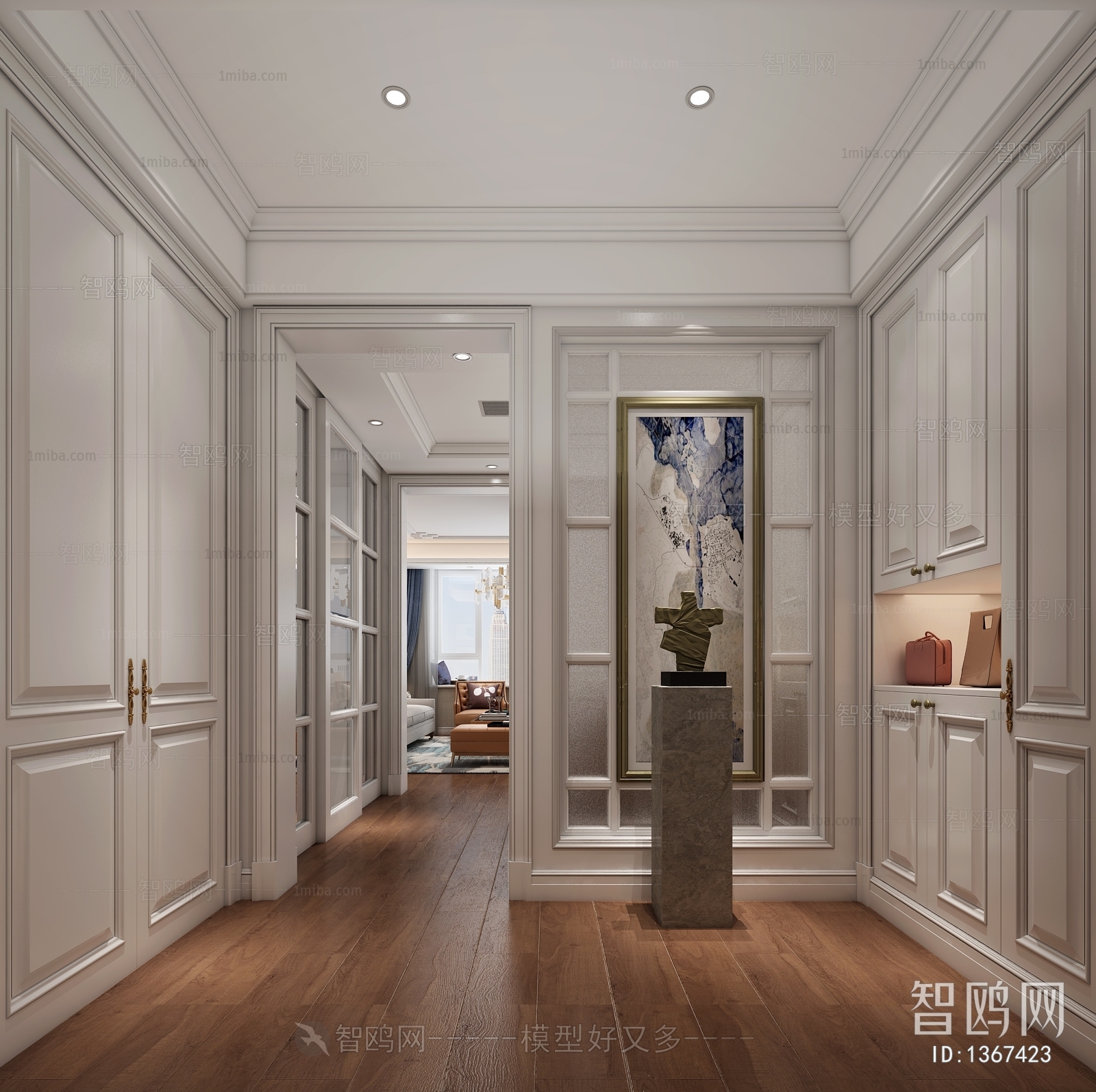 Simple European Style Hallway