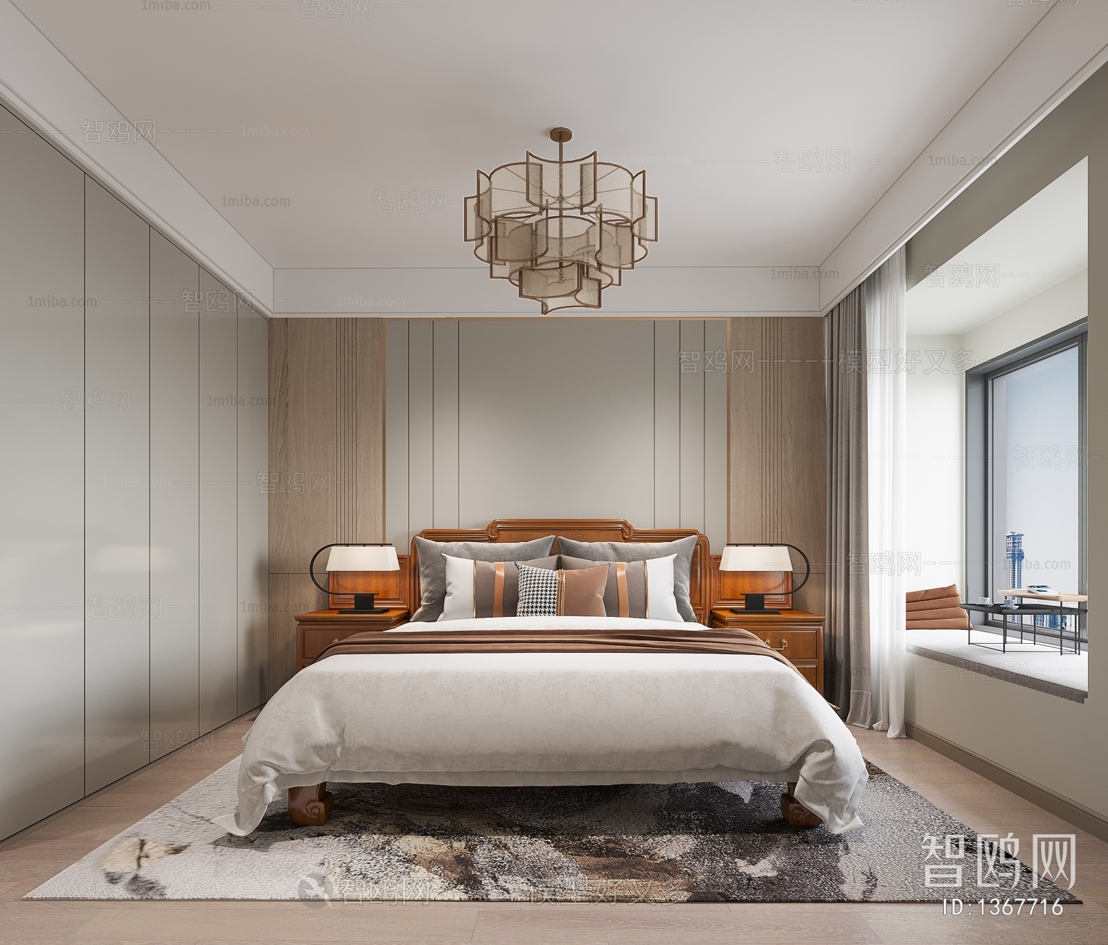 Chinese Style New Chinese Style Bedroom