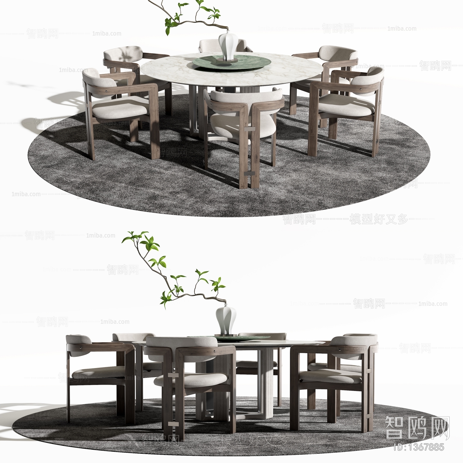 New Chinese Style Dining Table And Chairs