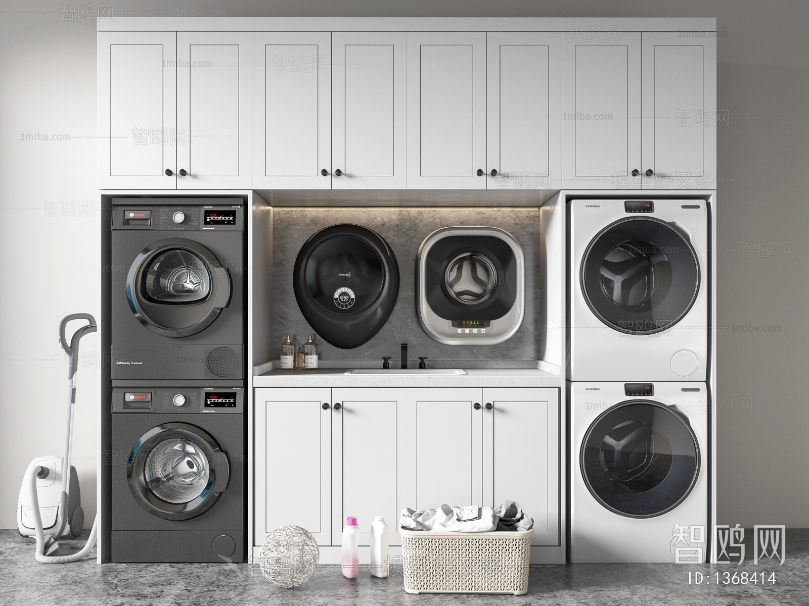 Modern Laundry Cabinet