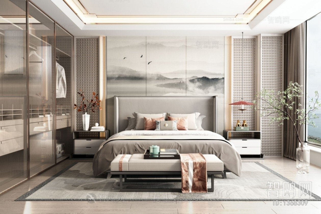 New Chinese Style Bedroom