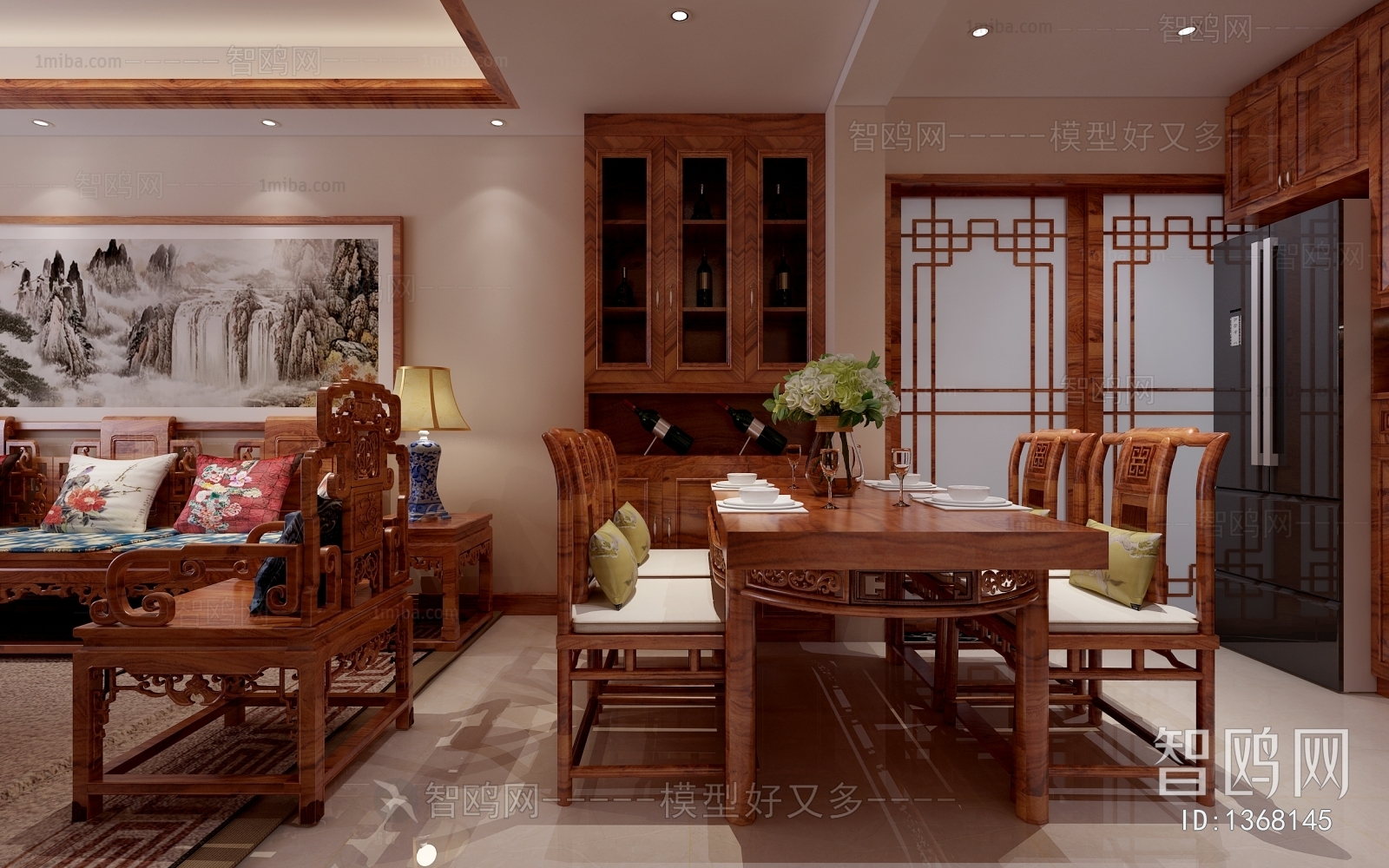 Chinese Style Dining Room