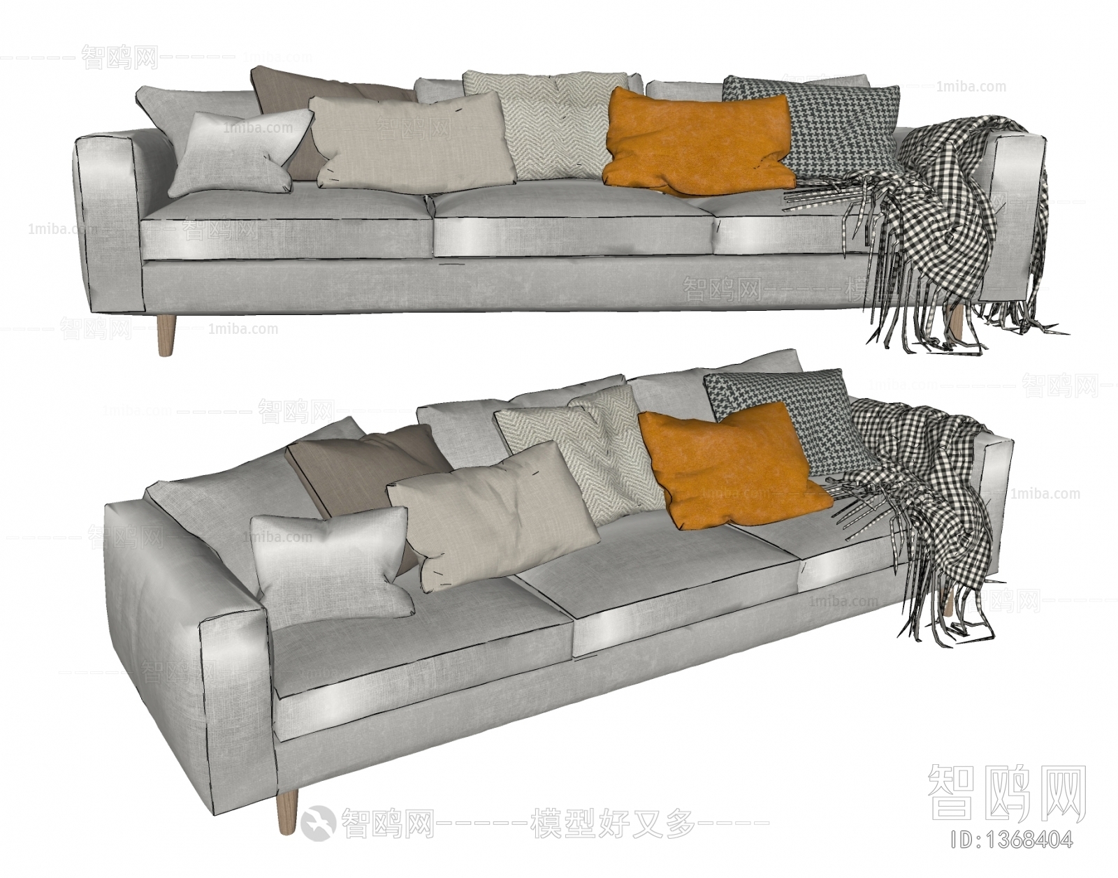 Modern Three-seat Sofa