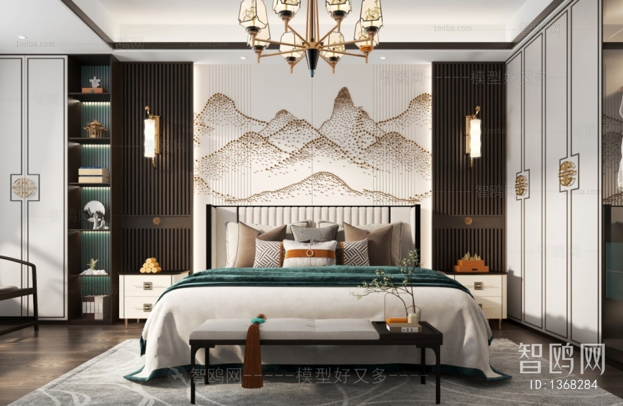 New Chinese Style Bedroom